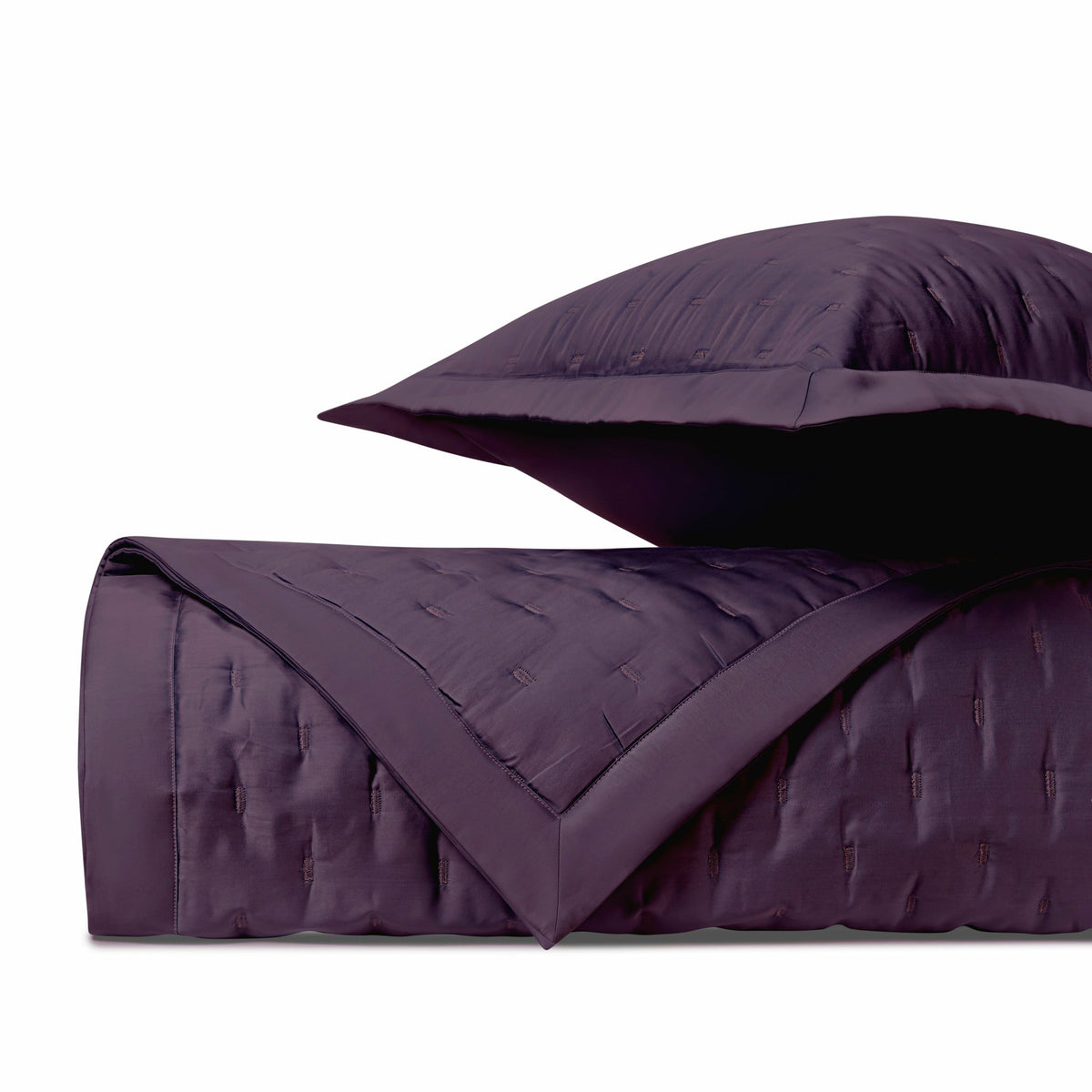 Home Treasures Fil Coupe Quilted Bedding Purple Fine Linens