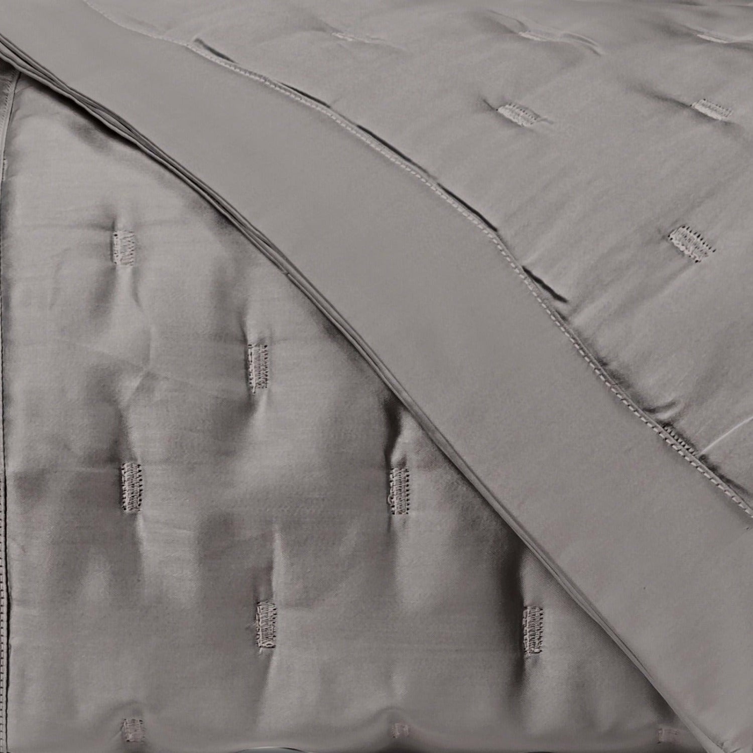 Home Treasures Fil Coupe Quilted Bedding Chrome Fine Linens