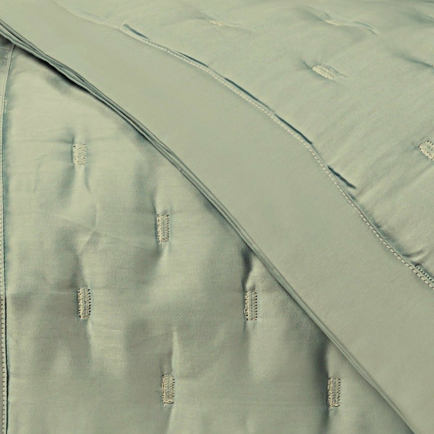 Home Treasures Fil Coupe Quilted Bedding Crystal Green Fine Linens