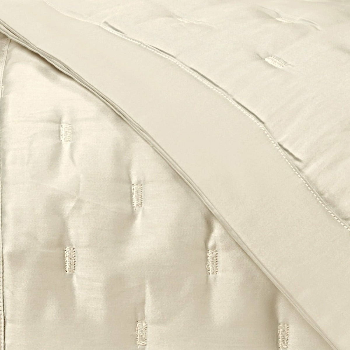 Home Treasures Fil Coupe Quilted Bedding Swatch Ivory Fine Linens