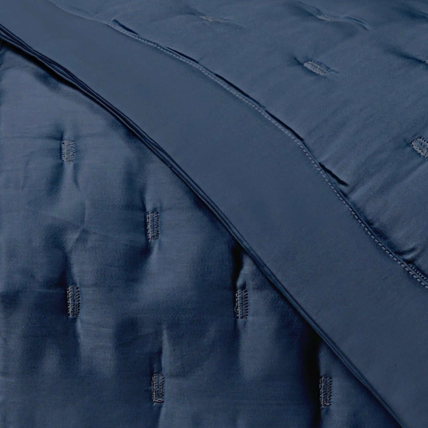 Home Treasures Fil Coupe Quilted Bedding Navy Blue Fine Linens