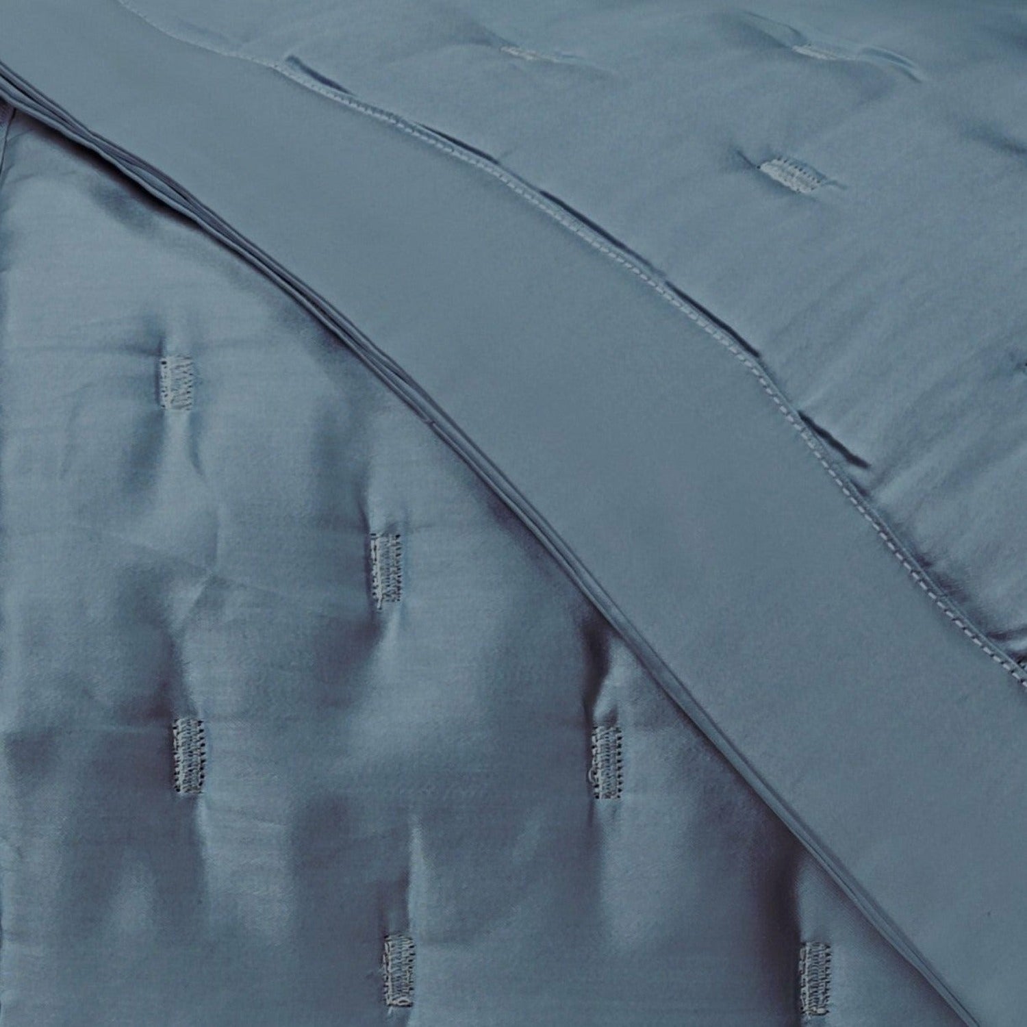 Home Treasures Fil Coupe Quilted Bedding Slate Blue Fine Linens