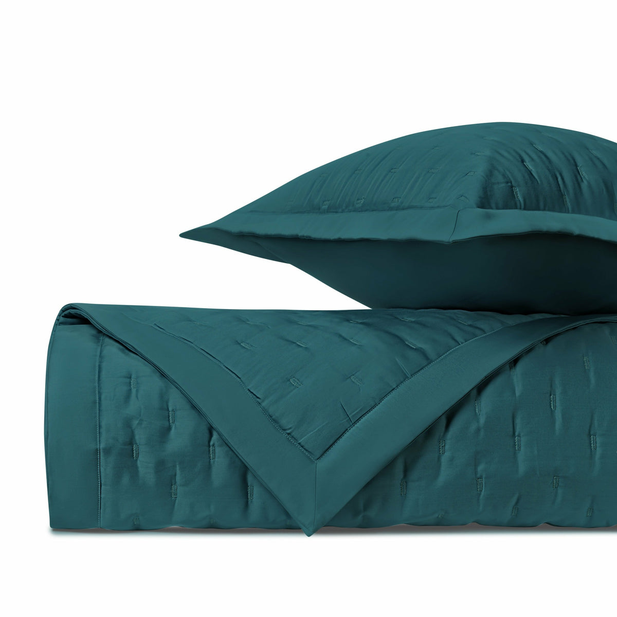 Home Treasures Fil Coupe Quilted Bedding Teal Fine Linens