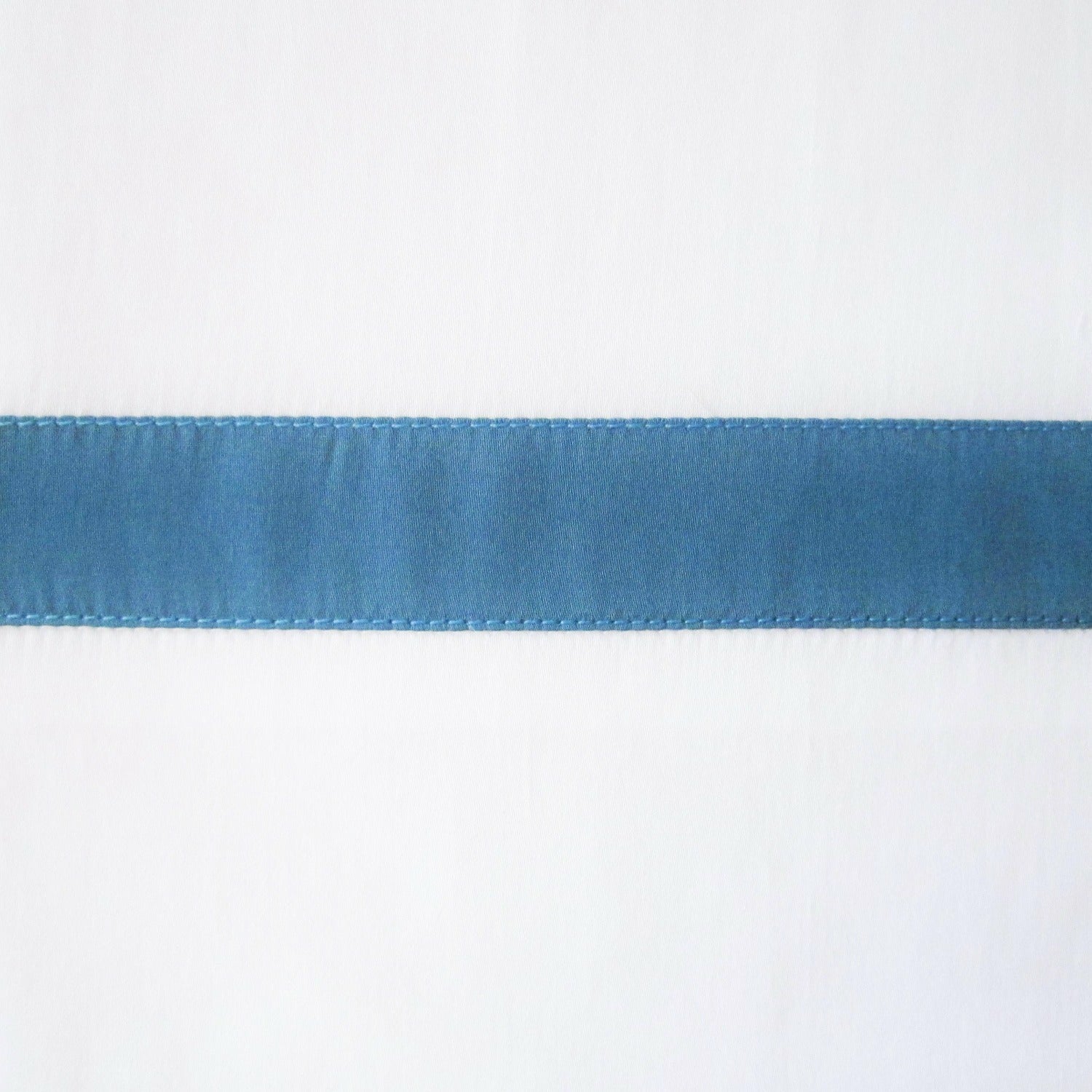 Home Treasures Fino Bedding White Teal Fine Linens