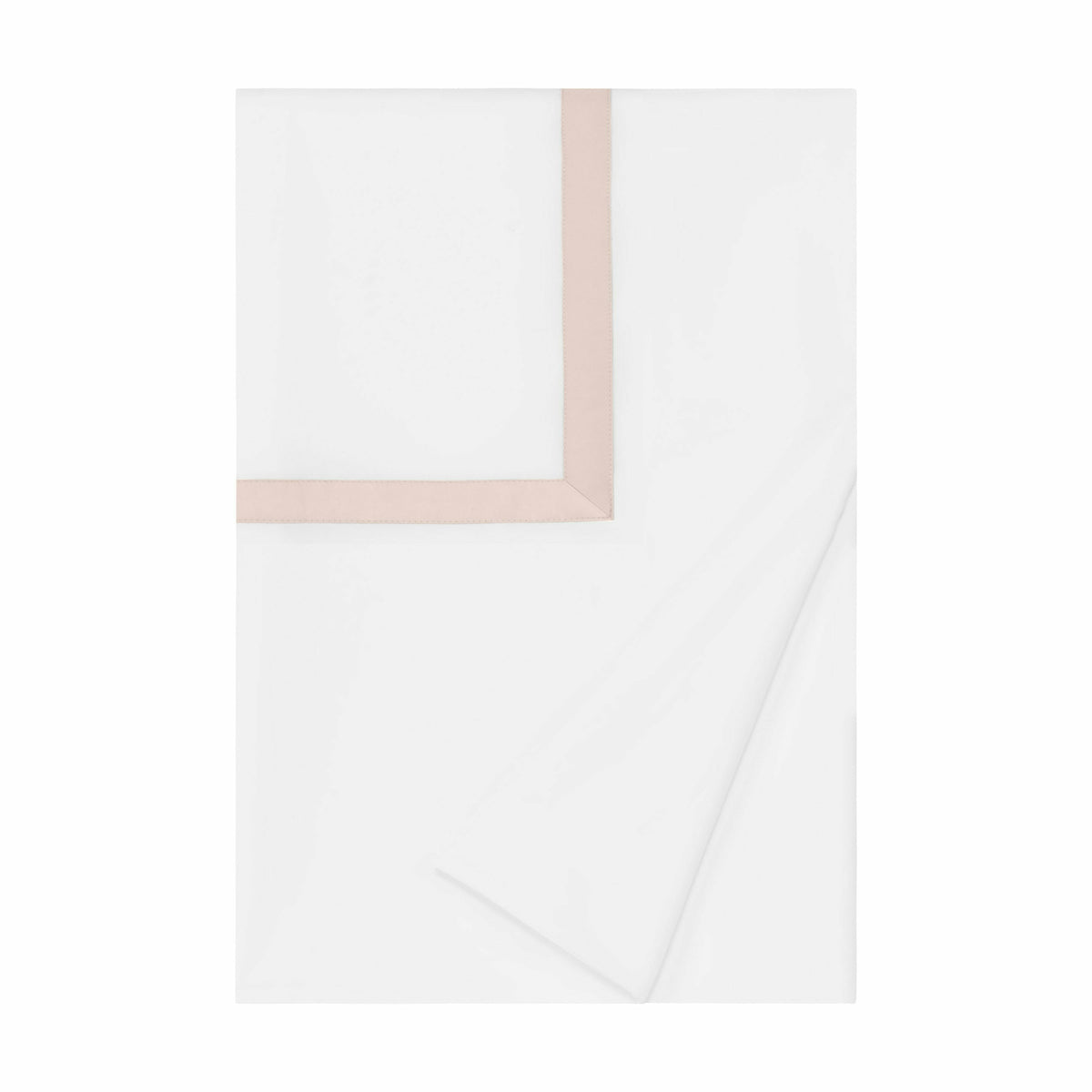 Home Treasures Fino Duvet Cover White Lightpink Fine Linens