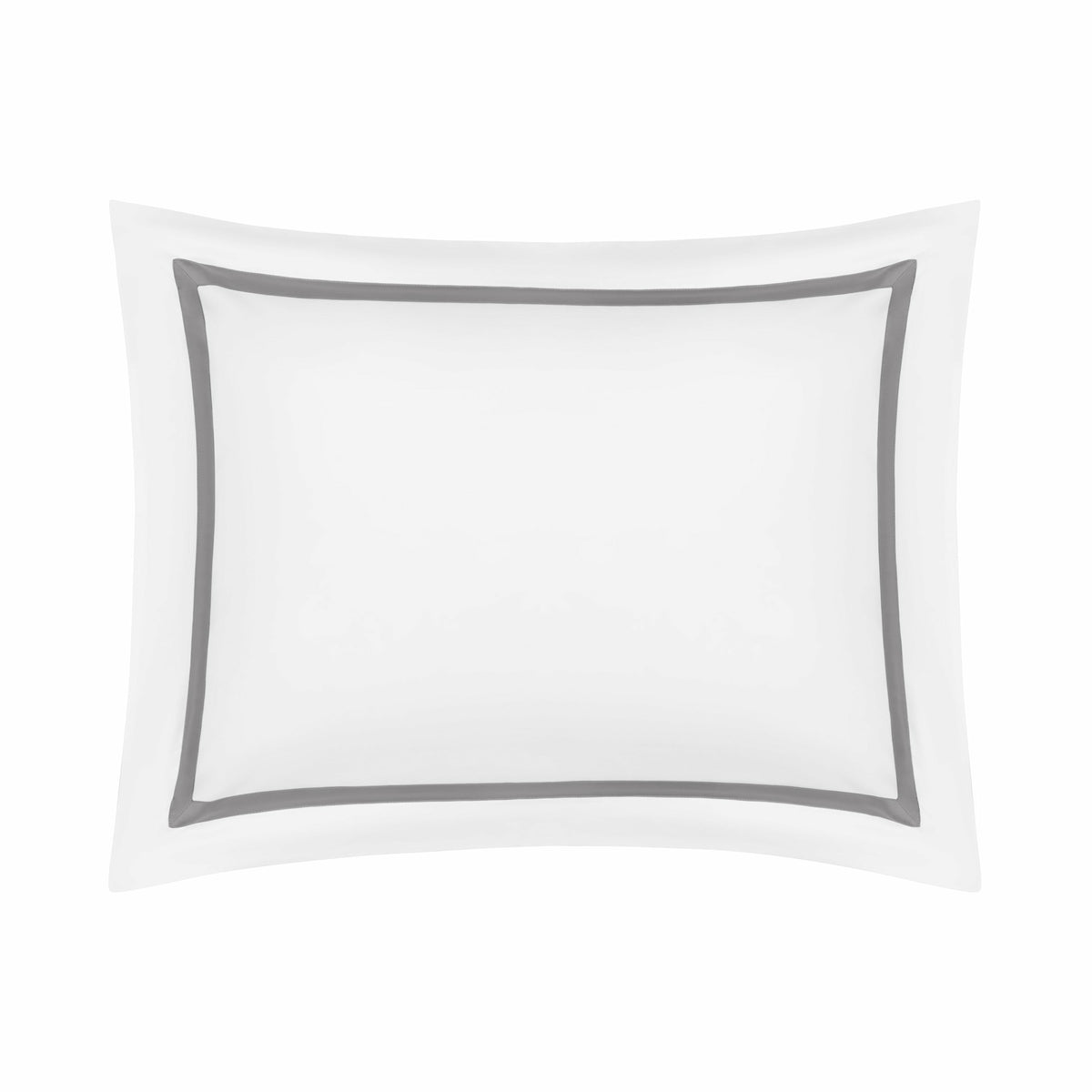 Home Treasures Fino Bedding Sham White/Chrome Fine Linens