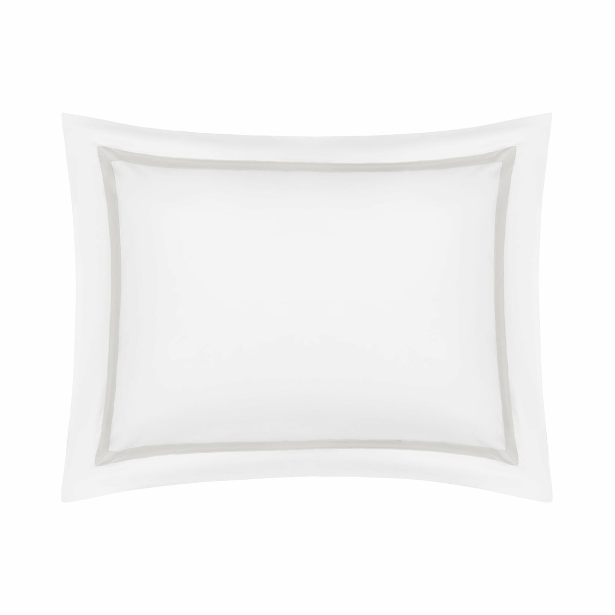 Home Treasures Fino Bedding Sham White/Oyster Fine Linens