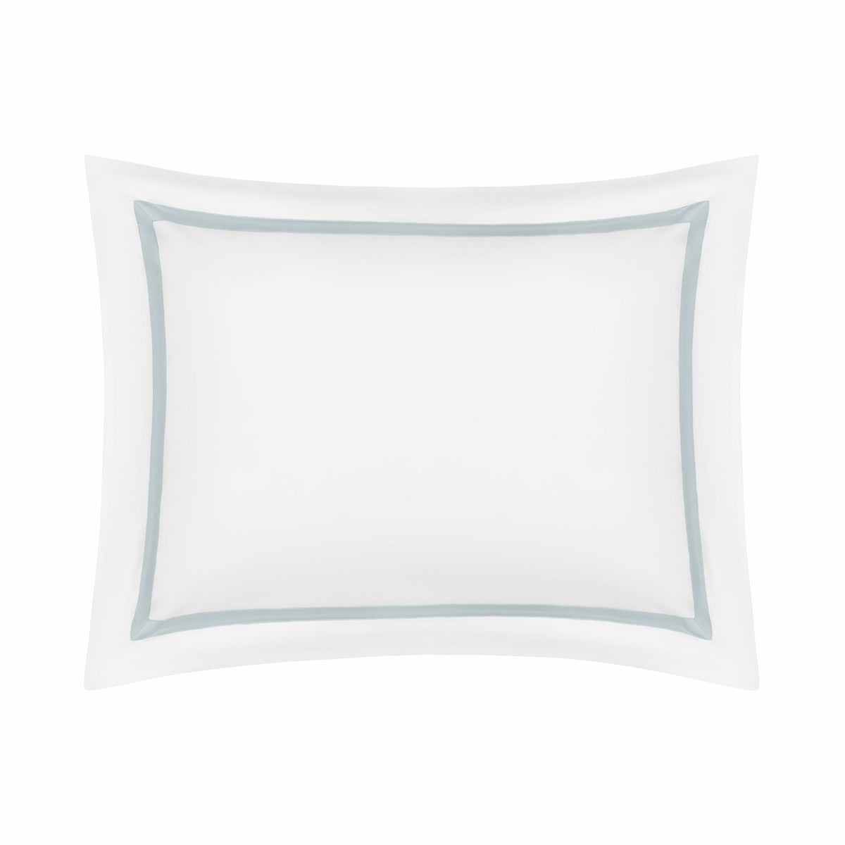 Home Treasures Fino Bedding Sham White/Sion Blue Fine Linens