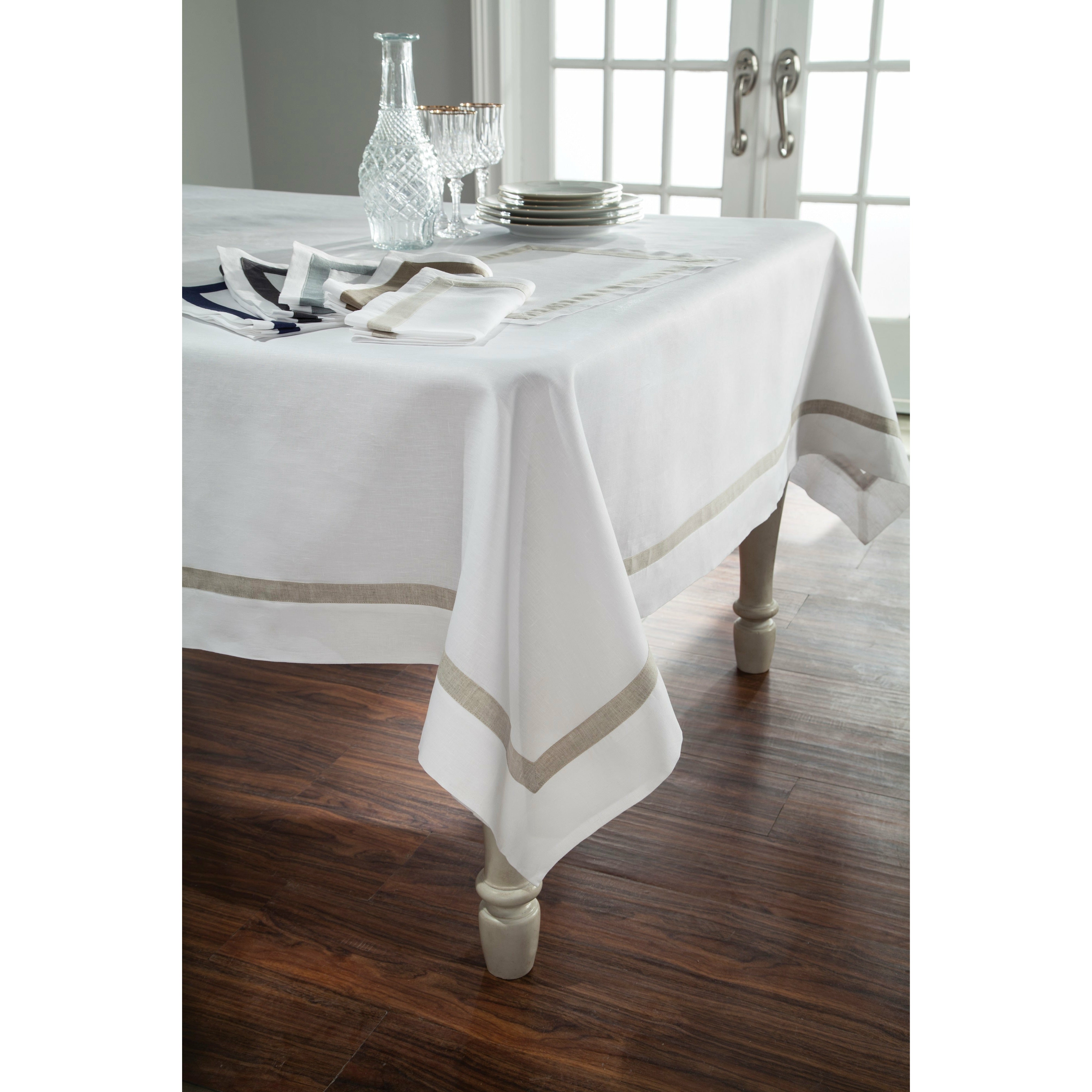 Classic White Linen Napkin - Top Quality Italian Made in US