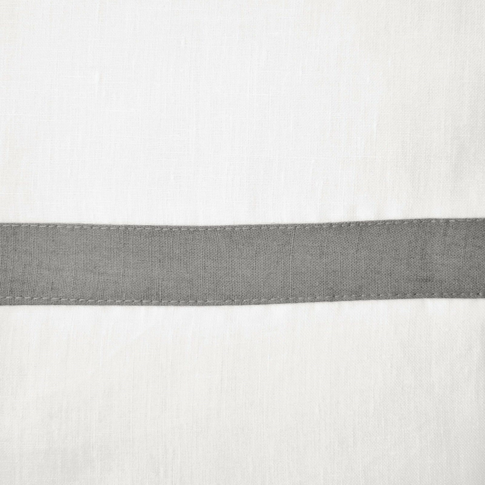 Home Treasures Fino Table Linens White/Steel Gray Fine Linens