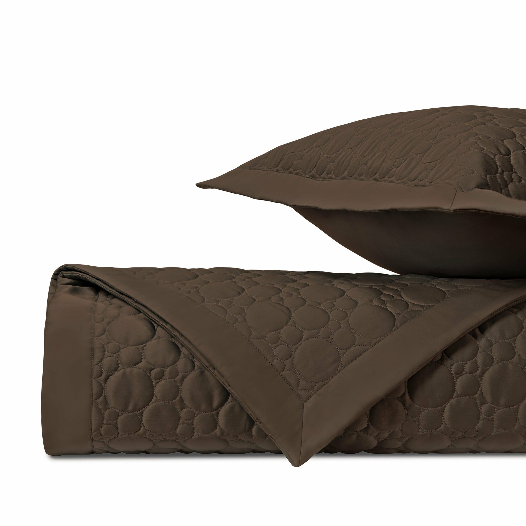 Home Treasures Globe Quilted Bedding Chocolate Fine Linens