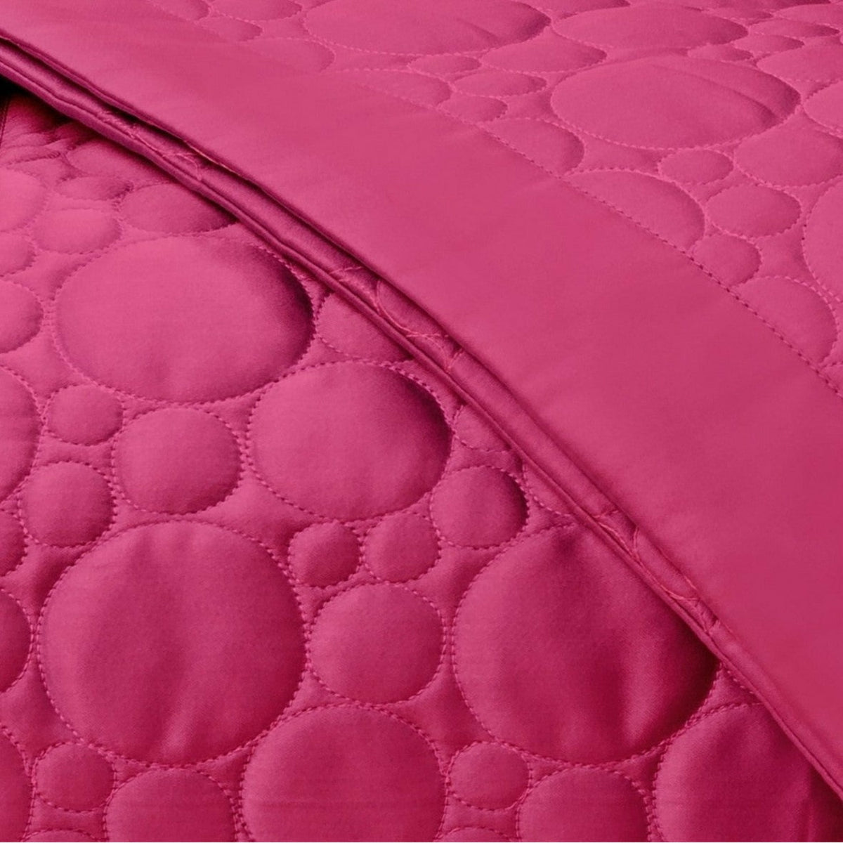 Home Treasures Globe Quilted Bedding Swatch Bri Pink Fine Linens