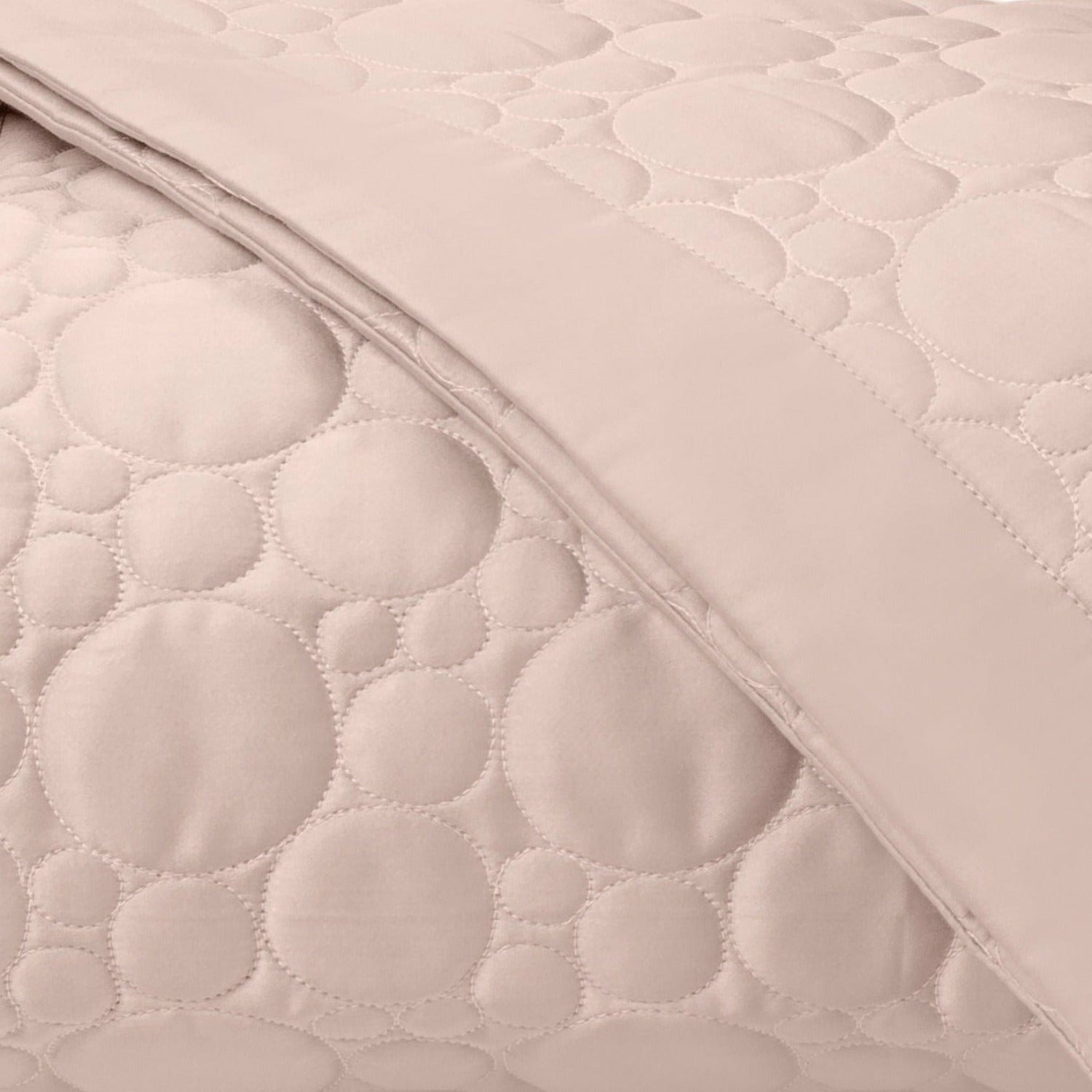 Home Treasures Globe Quilted Bedding Light Pink Fine Linens