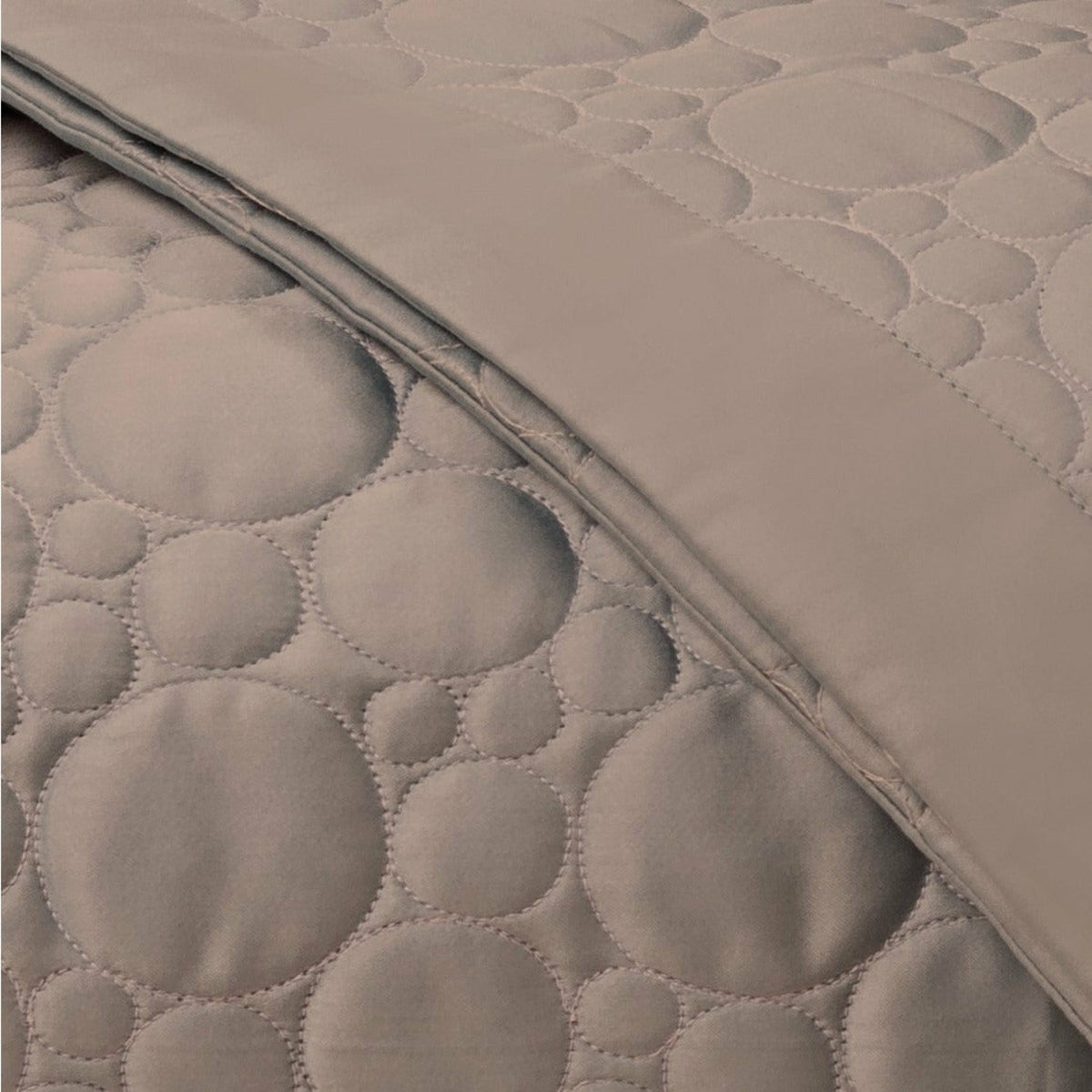 Home Treasures Globe Quilted Bedding Swatch Mist Gray Fine Linens