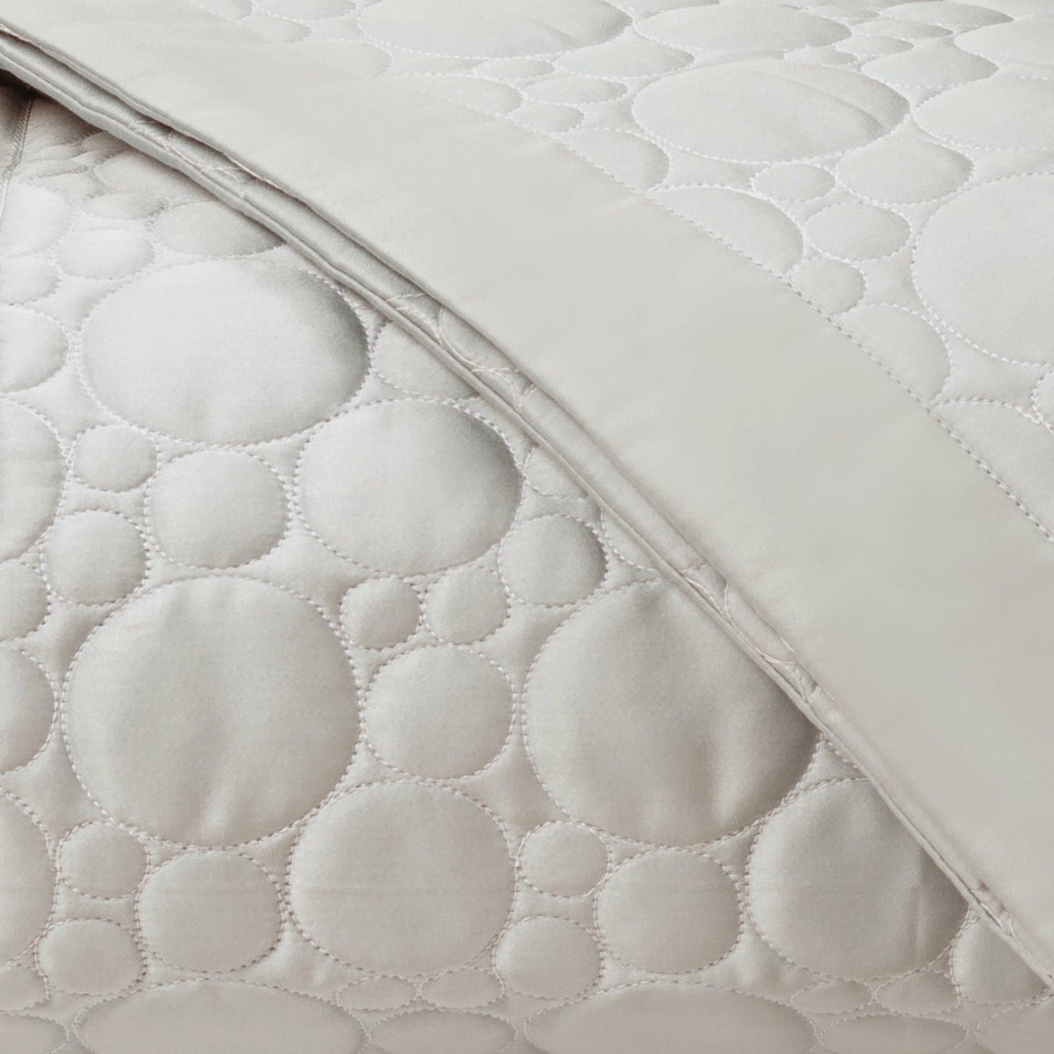 Home Treasures Globe Quilted Bedding Oyster Fine Linens