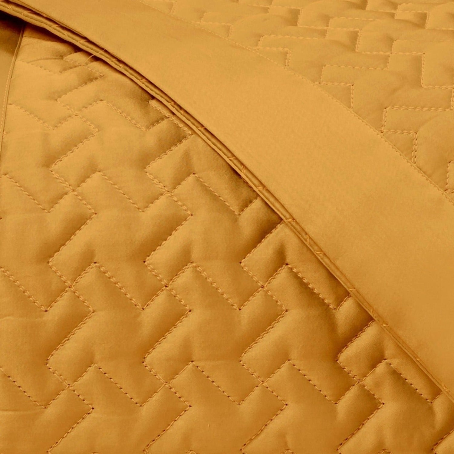 Home Treasures Houndstooth Quilted Bedding Marigold Fine Linens