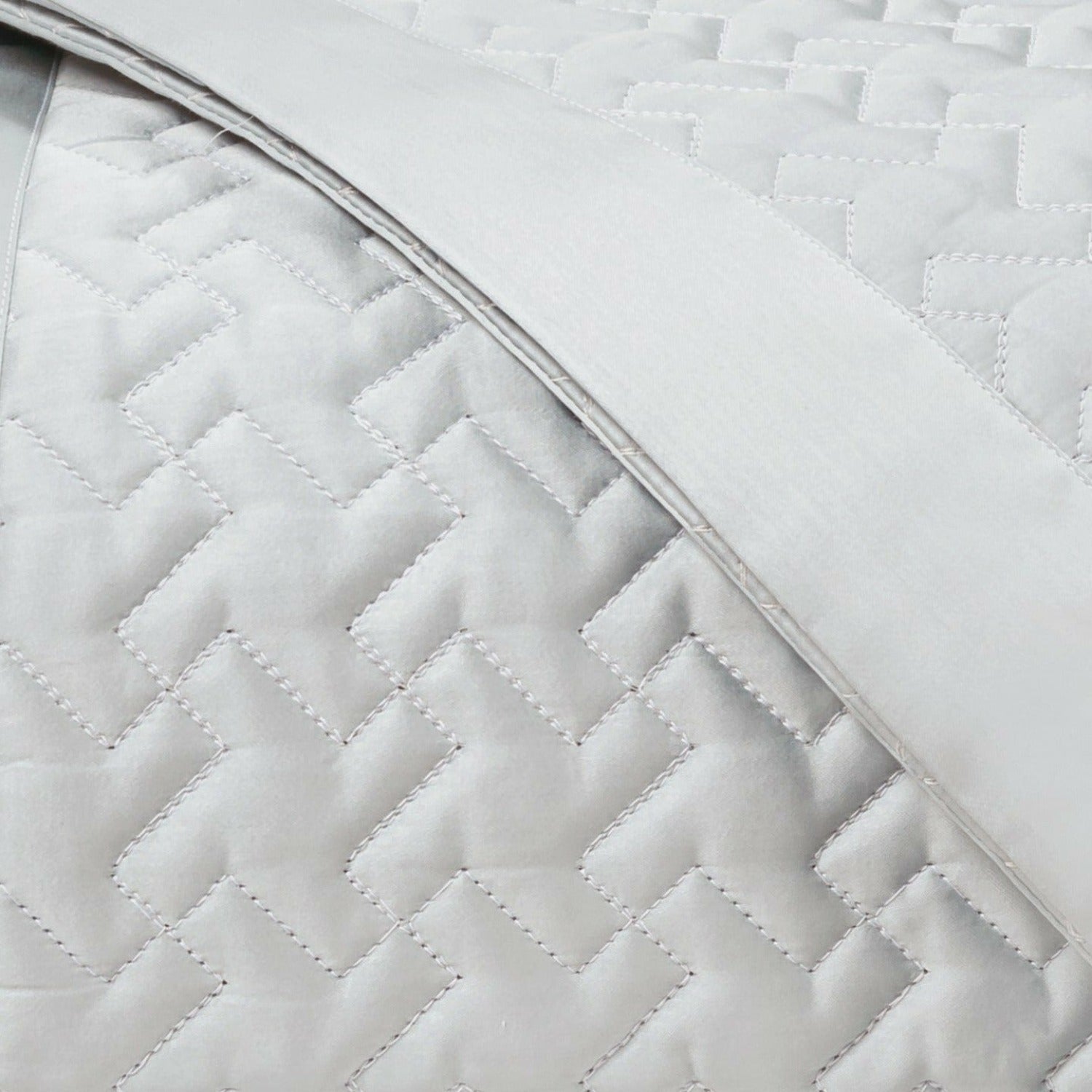 Home Treasures Houndstooth Quilted Bedding Pebble Fine Linens