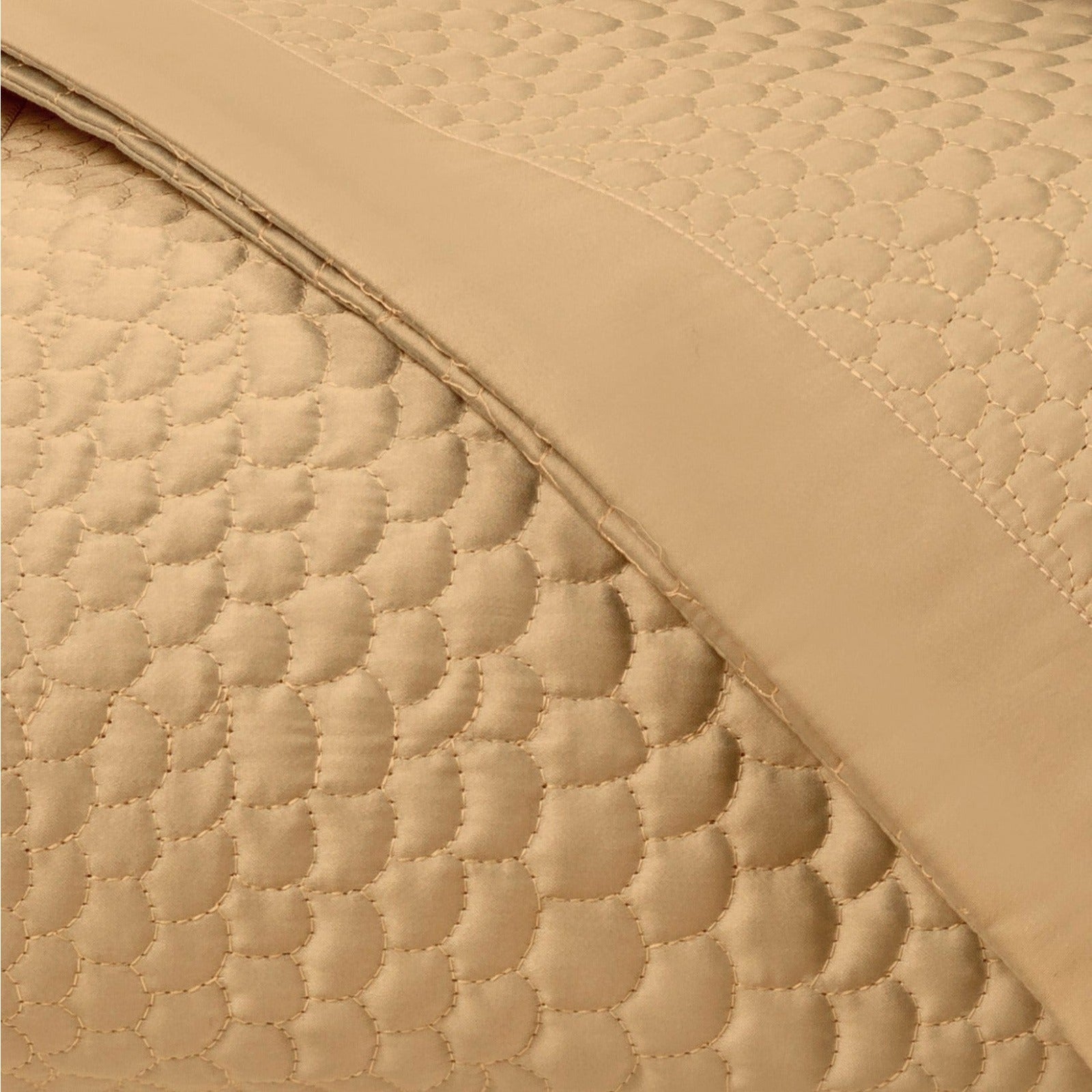 Home Treasures Komodo Quilted Bedding Gold Fine Linens