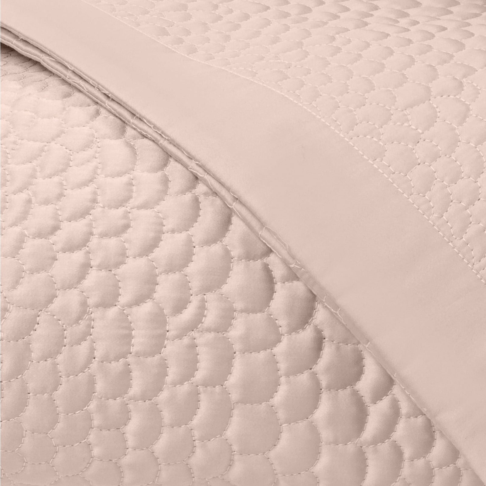 Home Treasures Komodo Quilted Bedding Light Pink Fine Linens