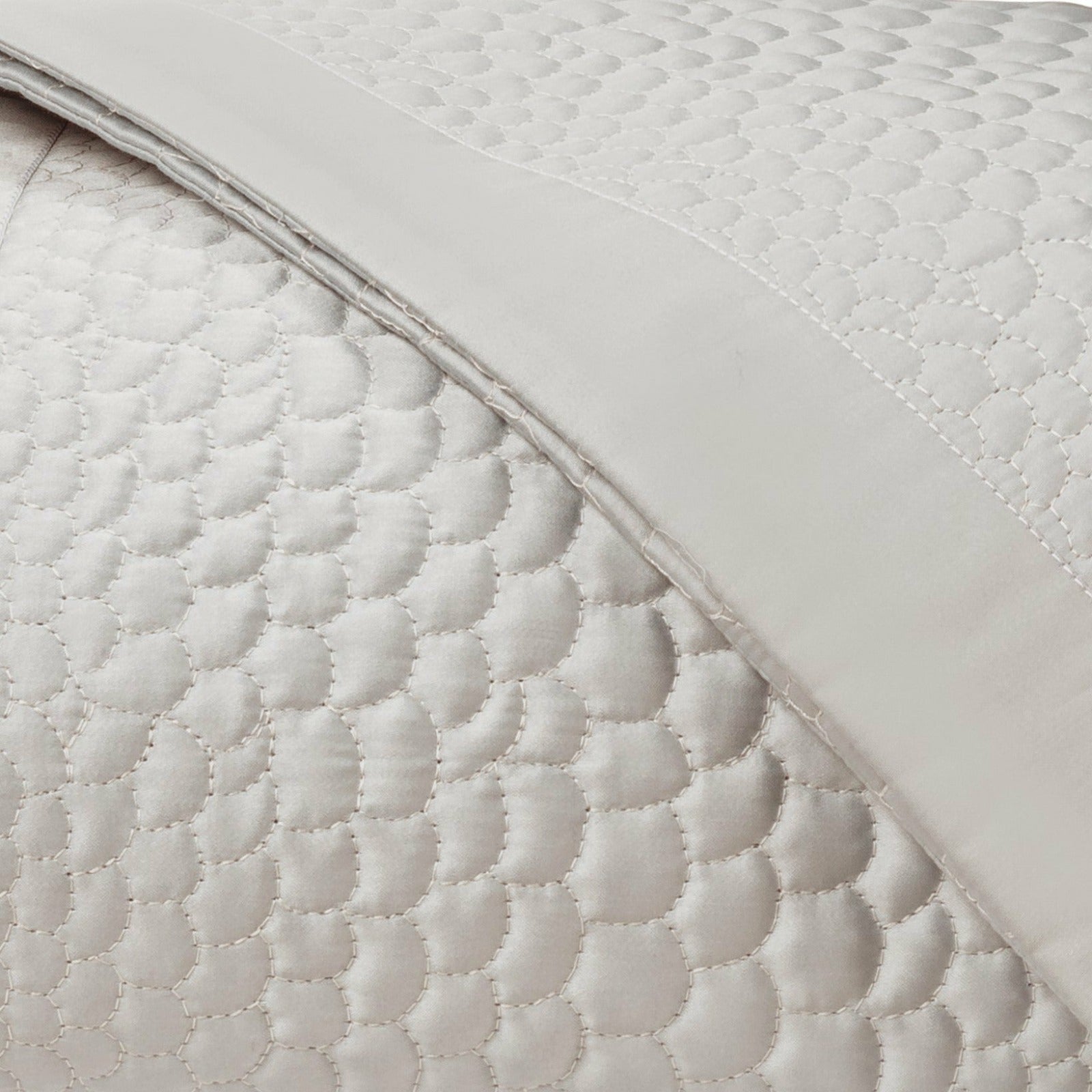 Home Treasures Komodo Quilted Bedding Oyster Fine Linens