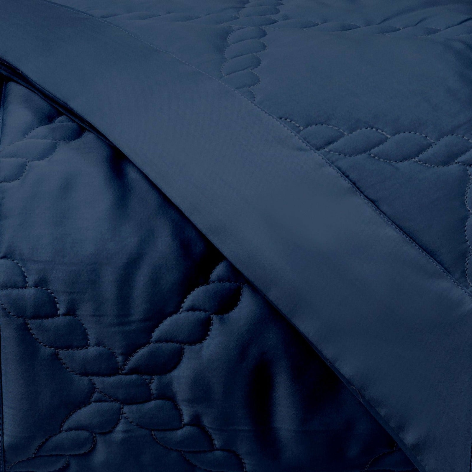 Home Treasures Liberty Quilted Bedding Navy Blue Fine Linens