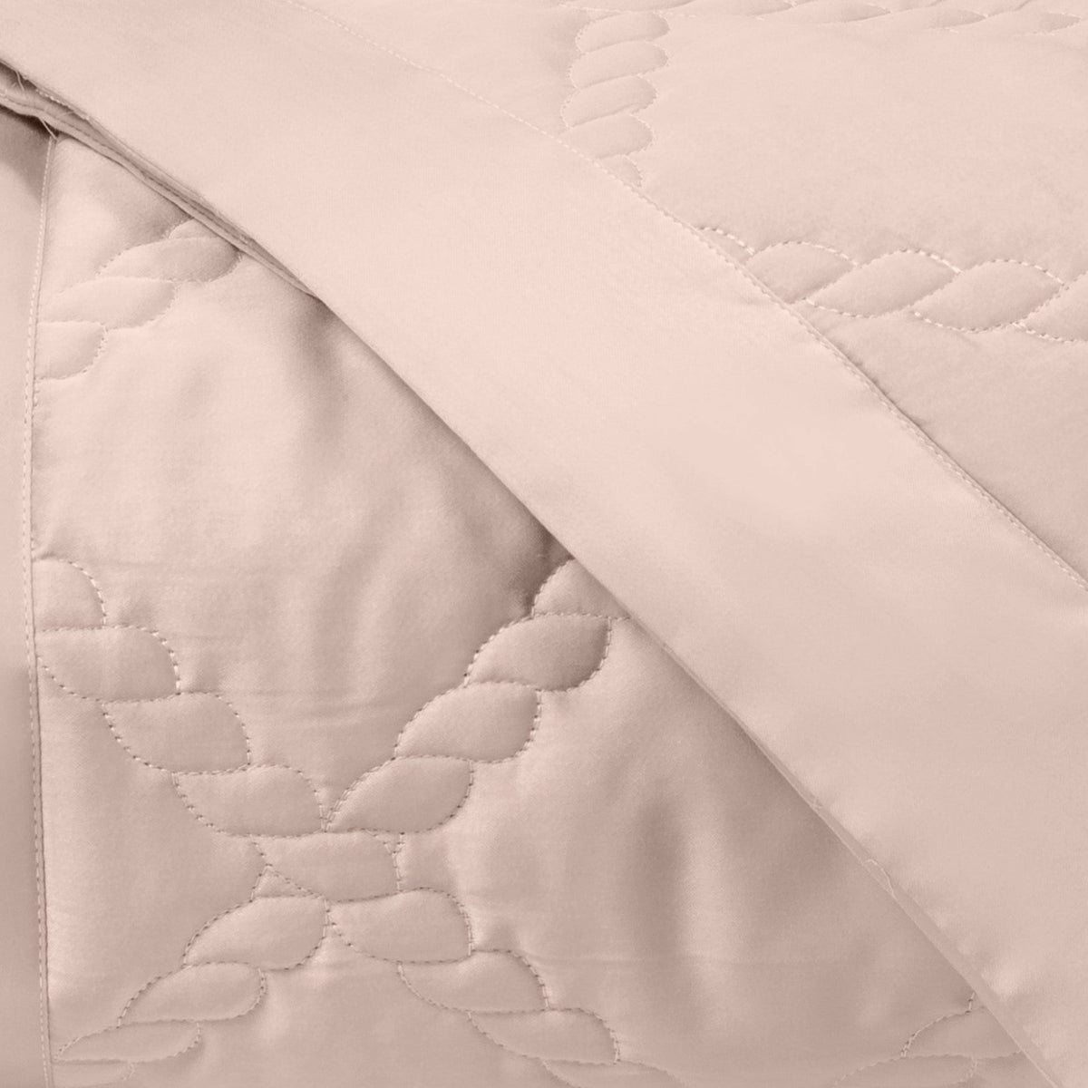 Home Treasures Liberty Quilted Bedding Swatch Light Pink Fine Linens