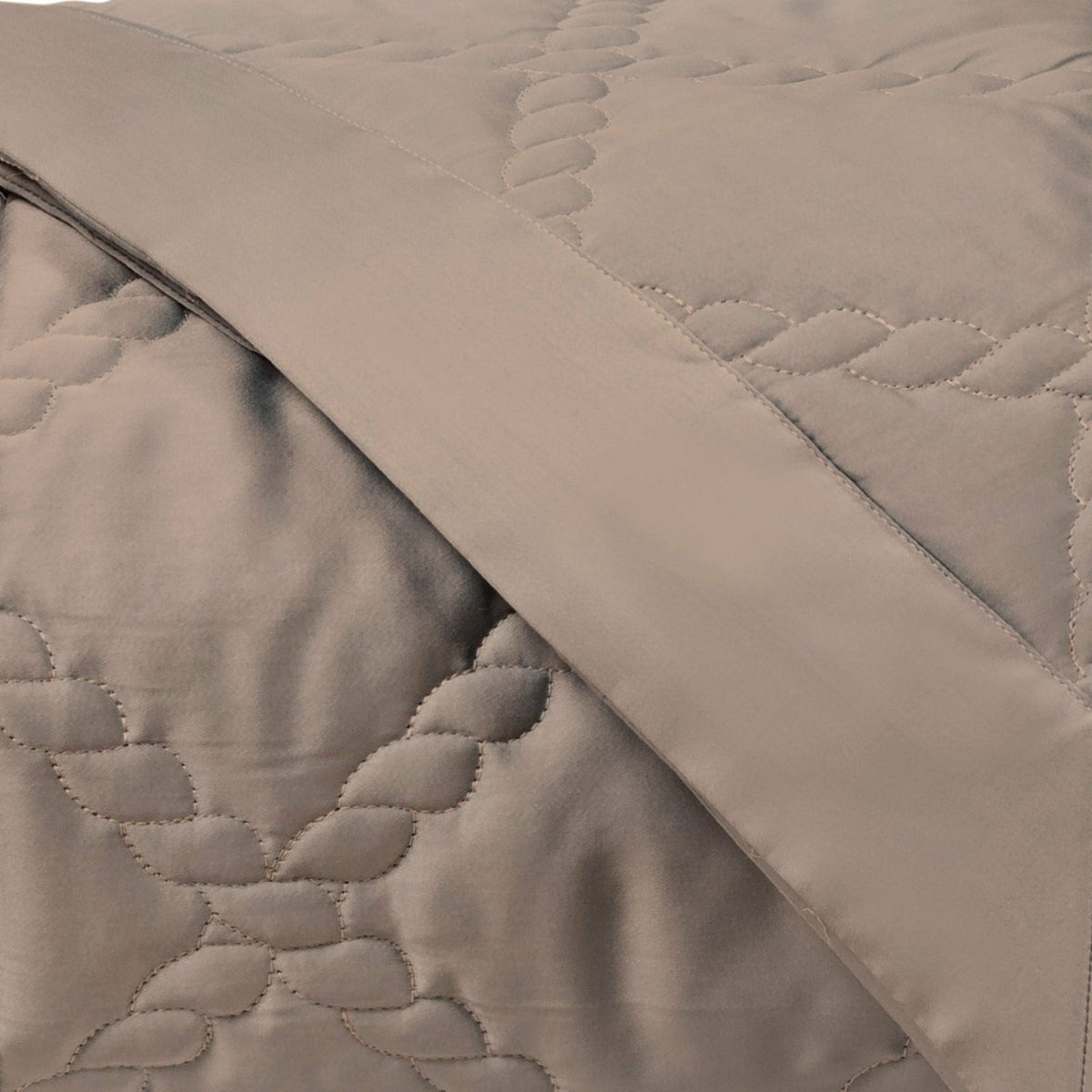 Home Treasures Liberty Quilted Bedding Swatch Mist Gray Fine Linens