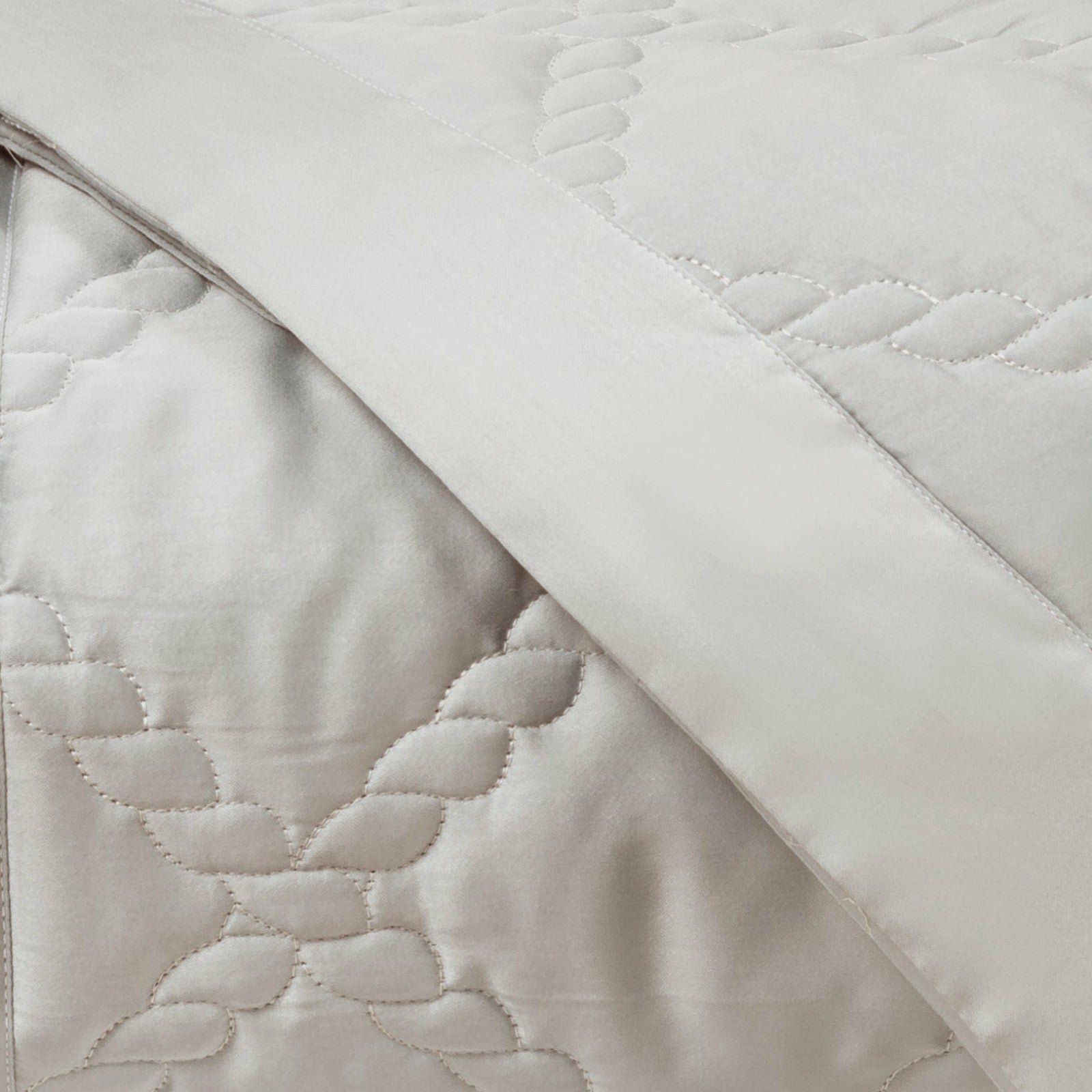 Home Treasures Liberty Quilted Bedding Oyster Fine Linens