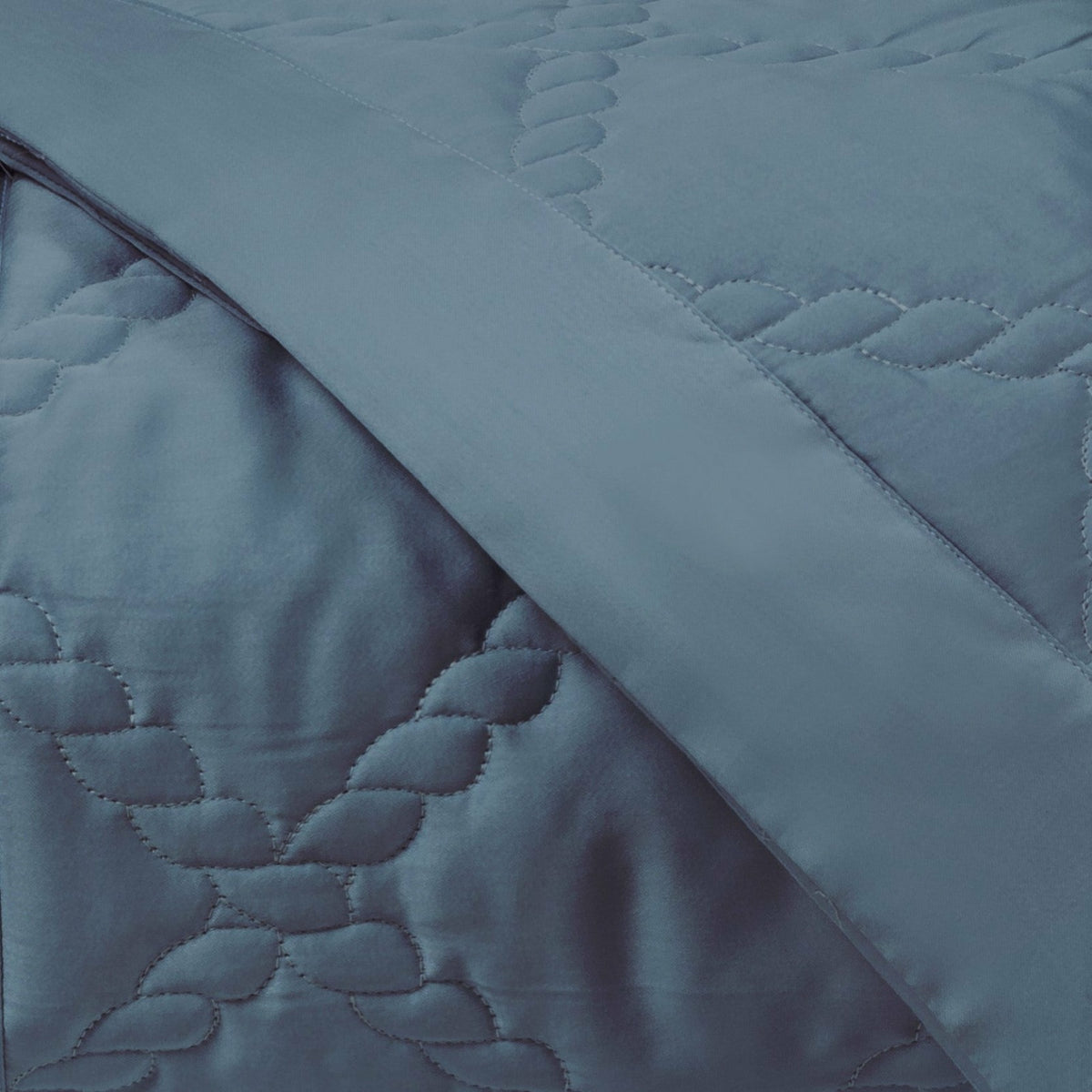 Home Treasures Liberty Quilted Bedding Swatch Slate Blue Fine Linens
