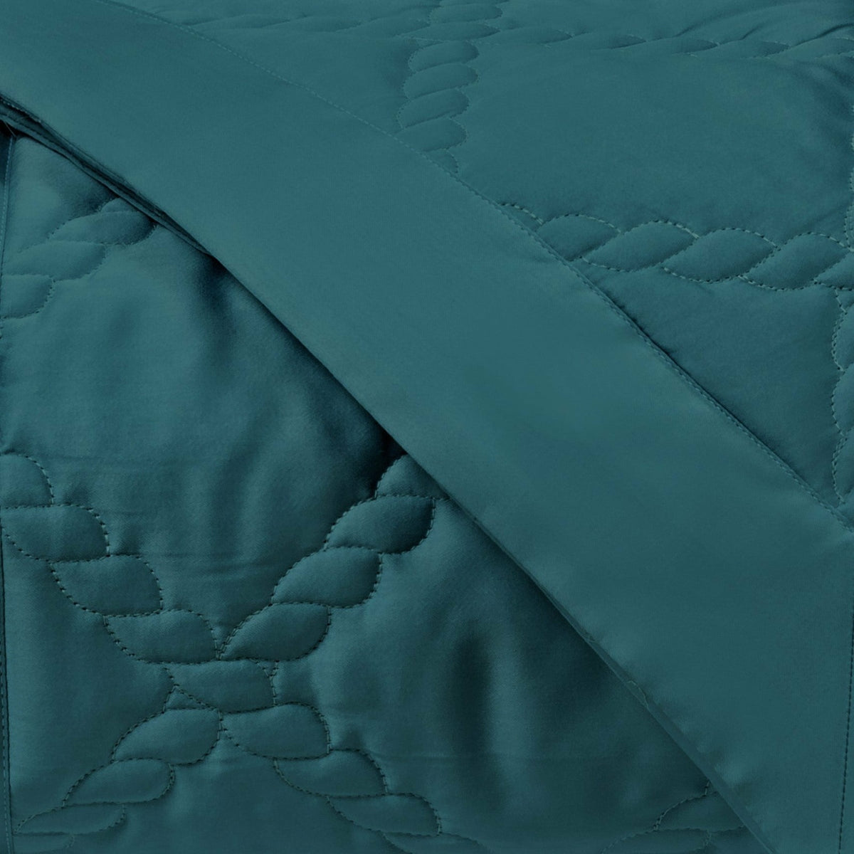 Home Treasures Liberty Quilted Bedding Swatch Teal Fine Linens