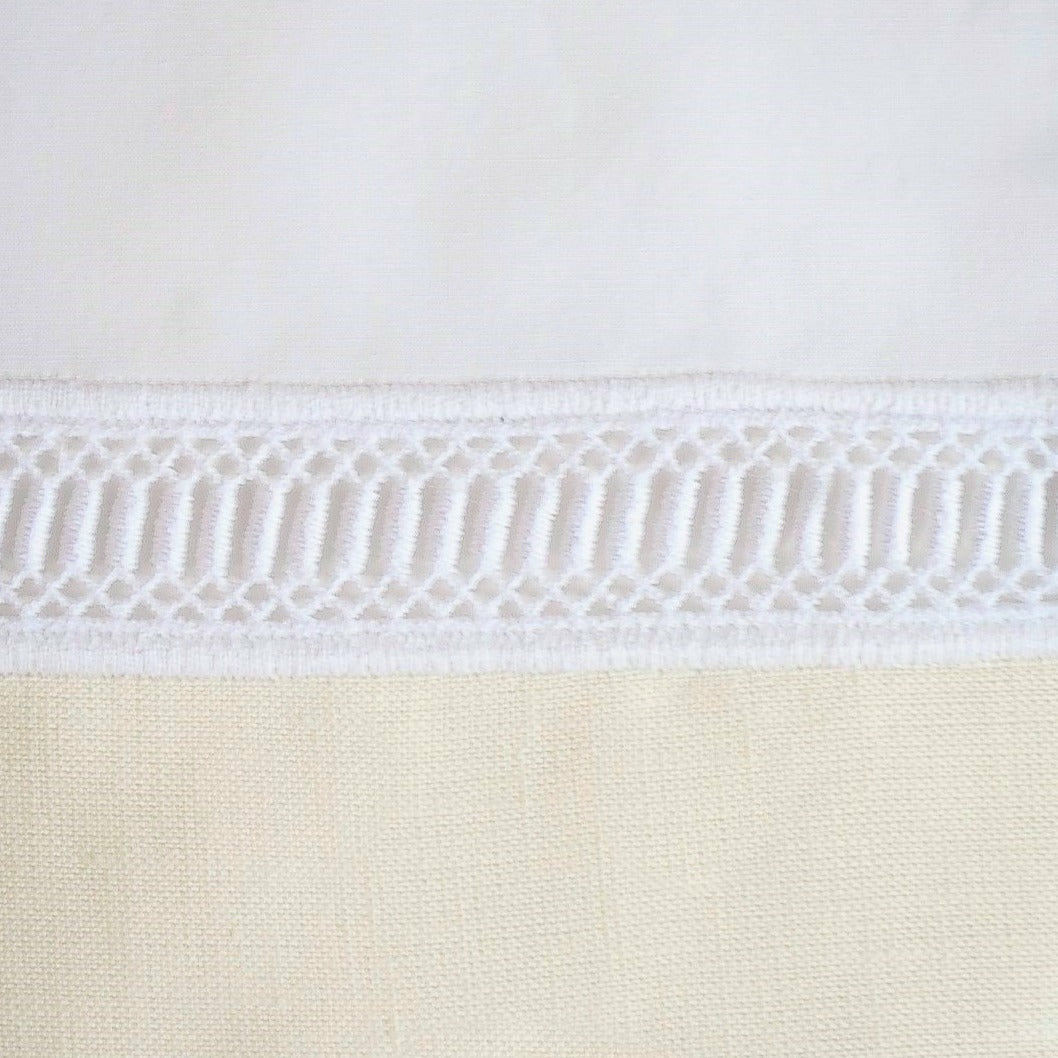 Home Treasures Linea Table Linens White/Ivory Fine Linens