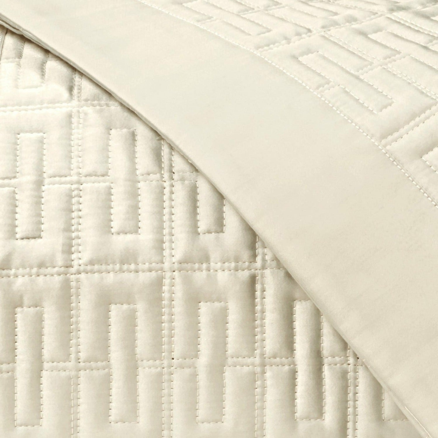 Home Treasures Londres Quilted Bedding Ivory Fine Linens
