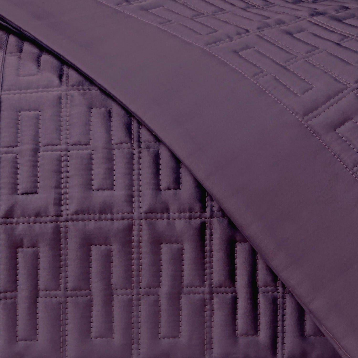 Home Treasures Londres Quilted Bedding Purple Fine Linens