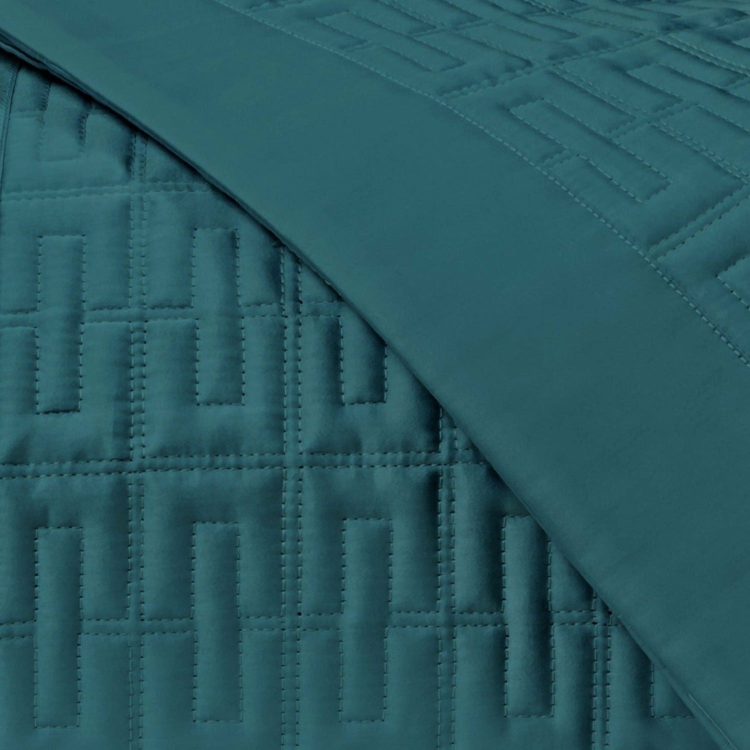 Home Treasures Londres Quilted Bedding Teal Fine Linens