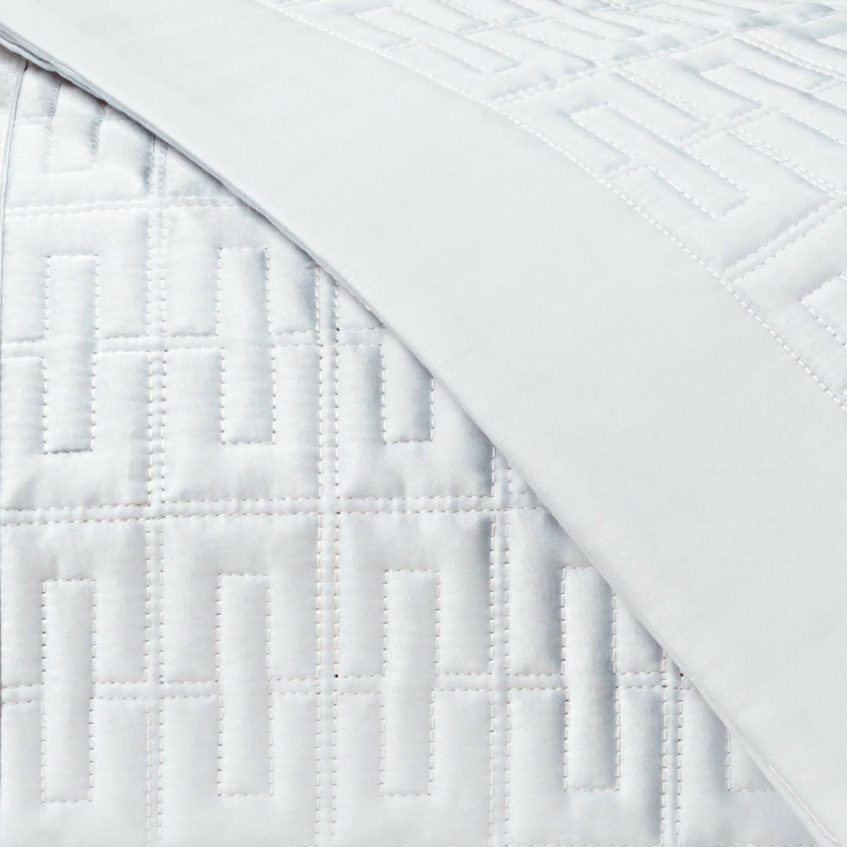 Home Treasures Londres Quilted Bedding Swatch White Fine Linens