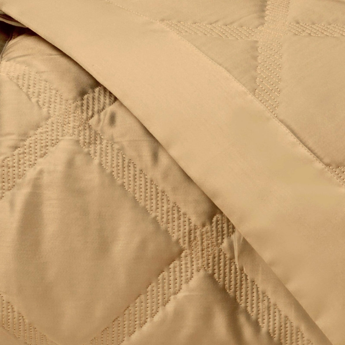 Home Treasures Luciana Quilted Bedding Swatch Gold Fine Linens