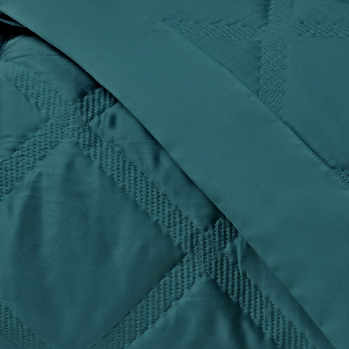 Home Treasures Luciana Quilted Bedding Swatch Teal Fine Linens