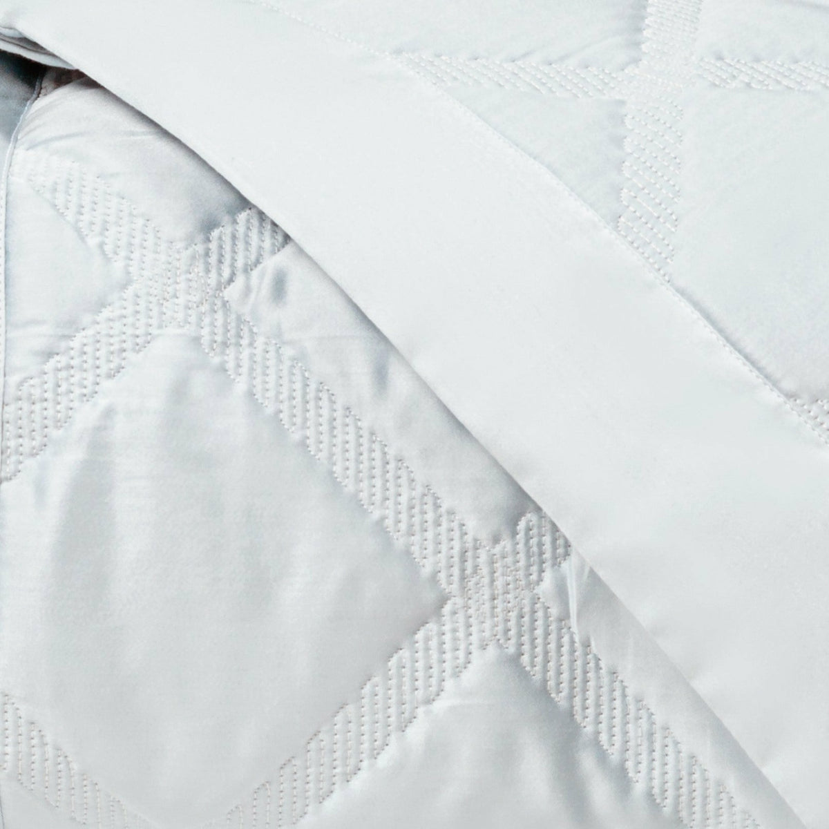 Home Treasures Luciana Quilted Bedding Swatch White Fine Linens
