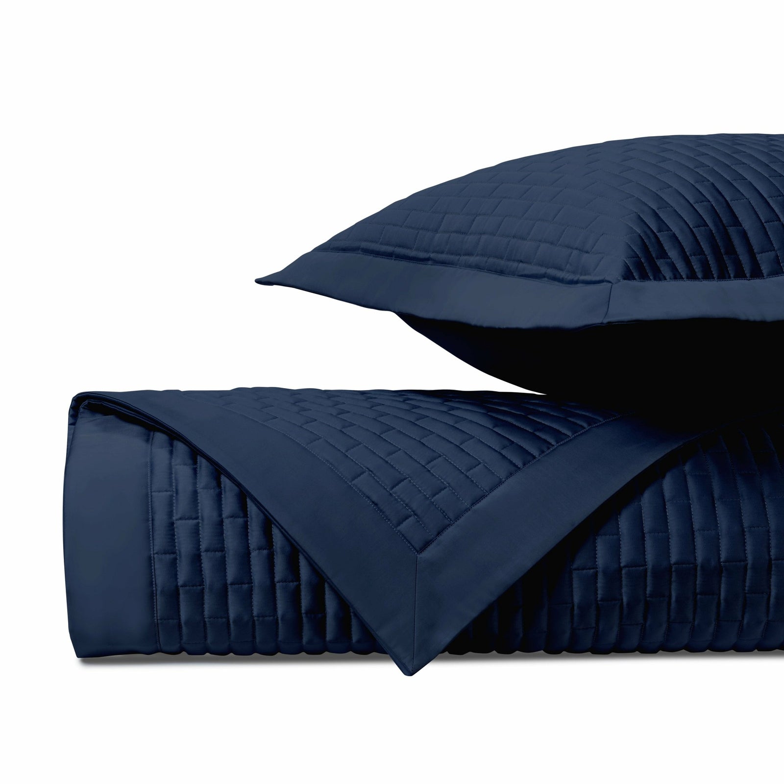 Home Treasures Mason Quilted Bedding Navy Blue Fine Linens