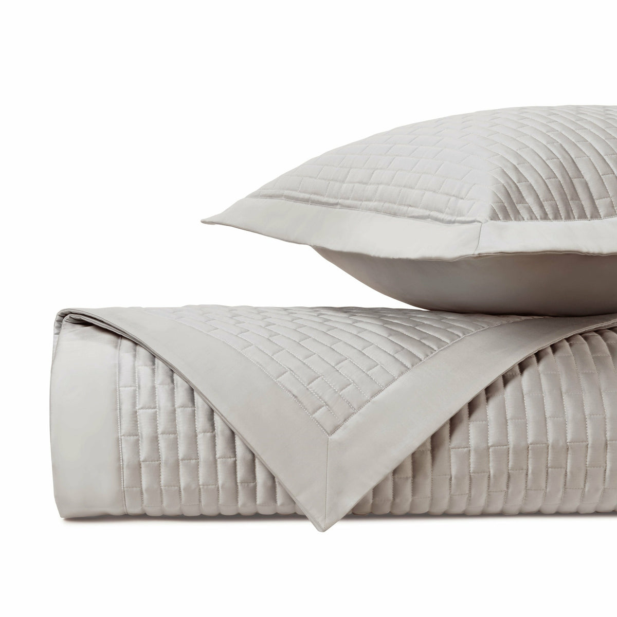 Home Treasures Mason Quilted Bedding Oyster Fine Linens
