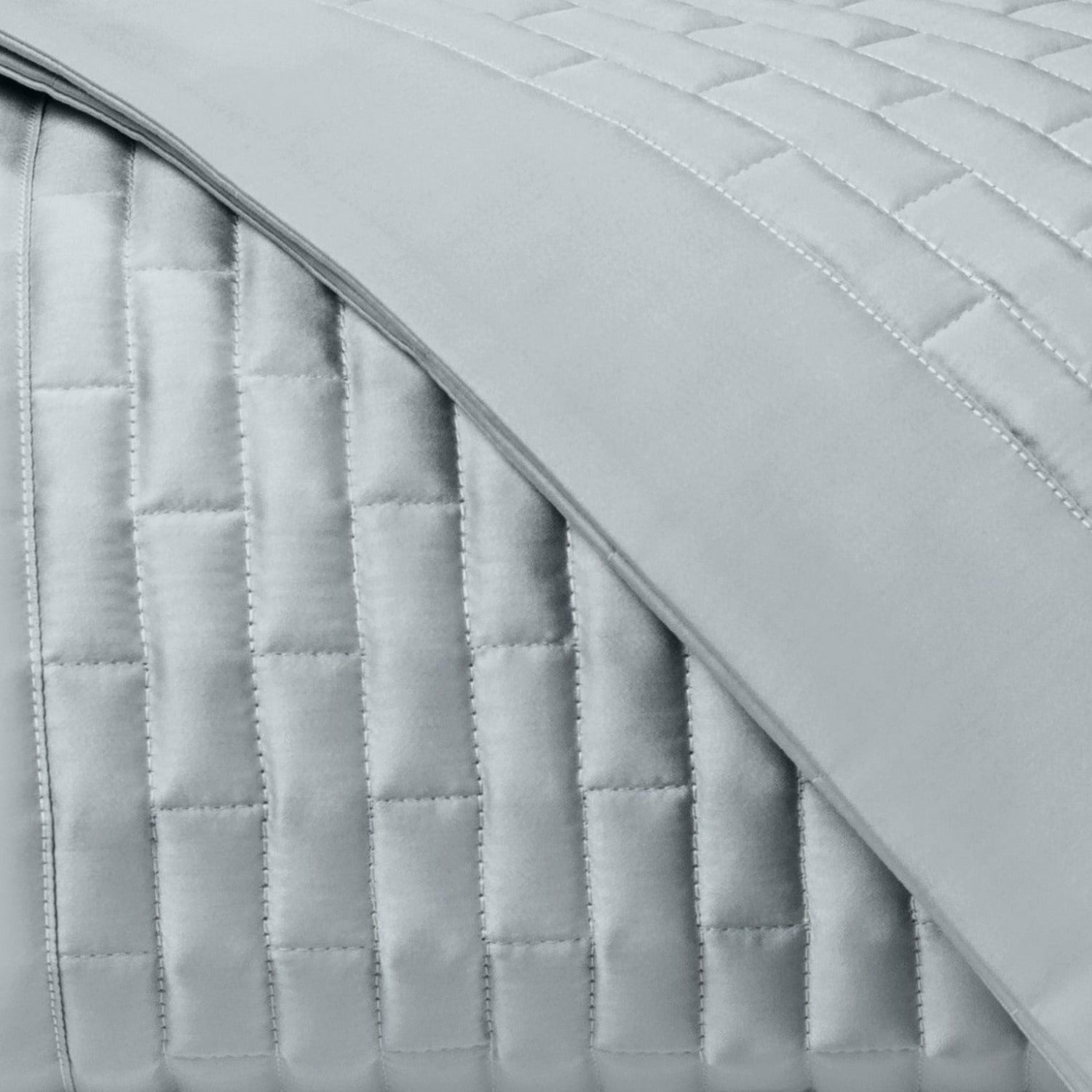 Home Treasures Mason Quilted Bedding Blue/Gray Fine Linens