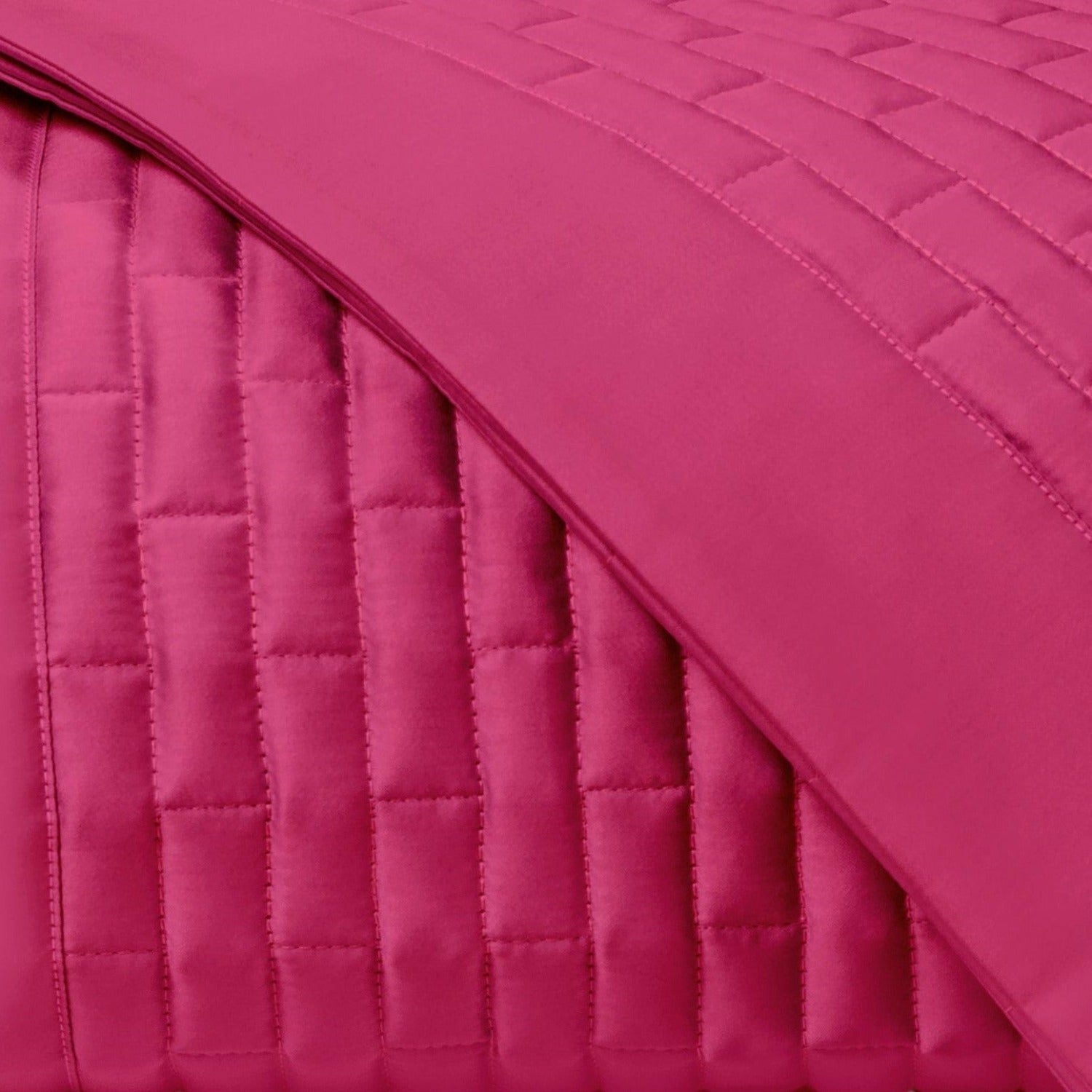 Home Treasures Mason Quilted Bedding Bright Pink Fine Linens