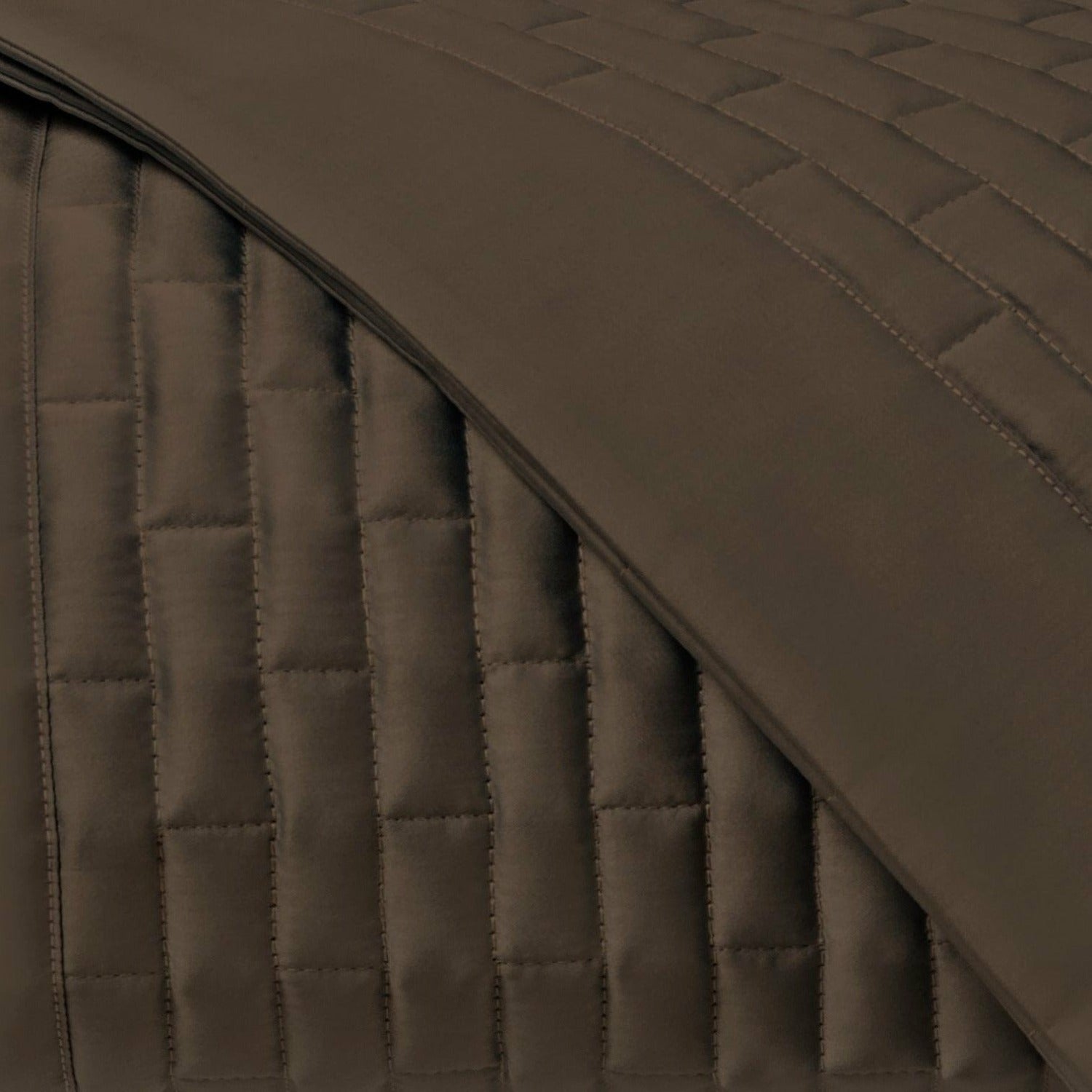 Home Treasures Mason Quilted Bedding Chocolate Fine Linens