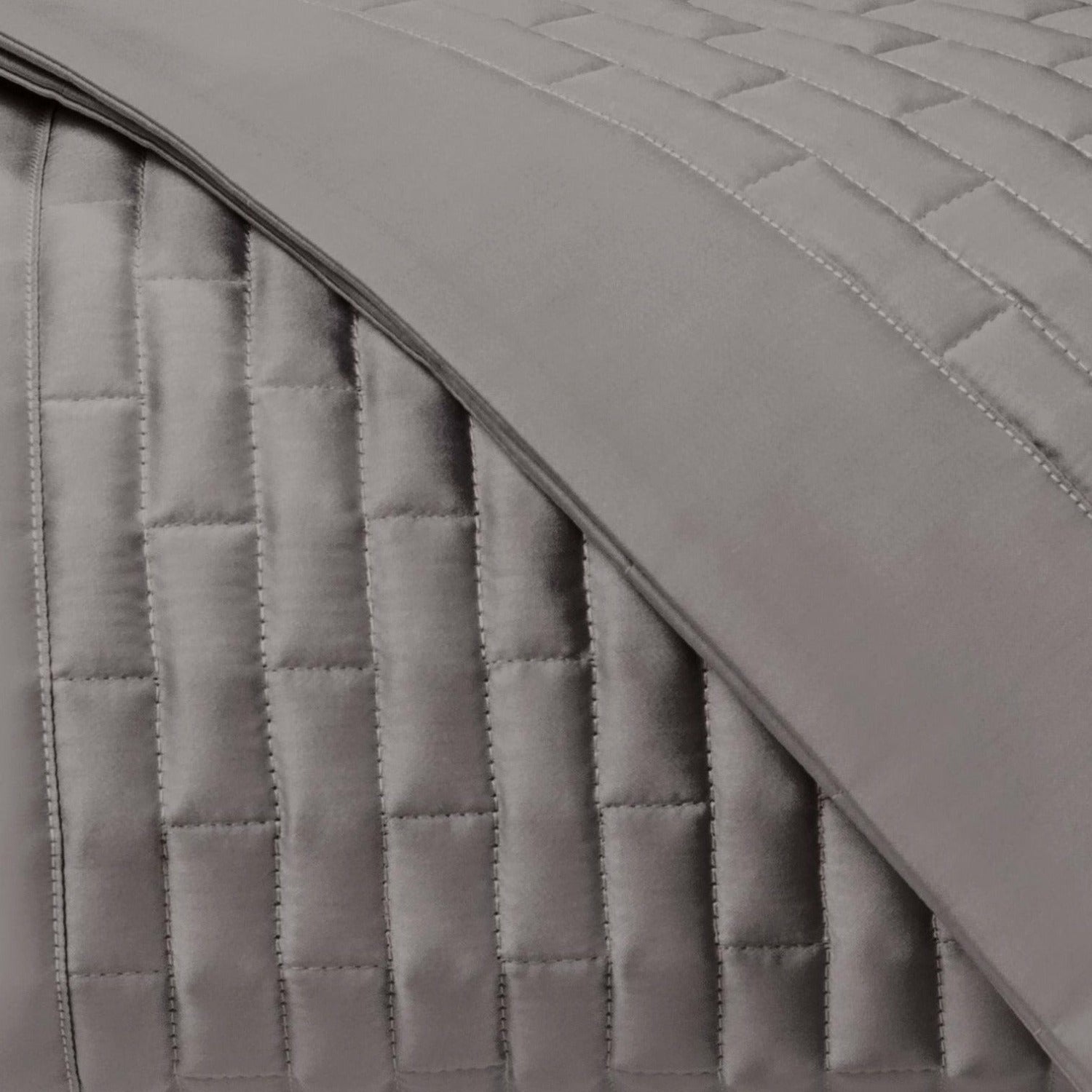 Home Treasures Mason Quilted Bedding Chrome Fine Linens