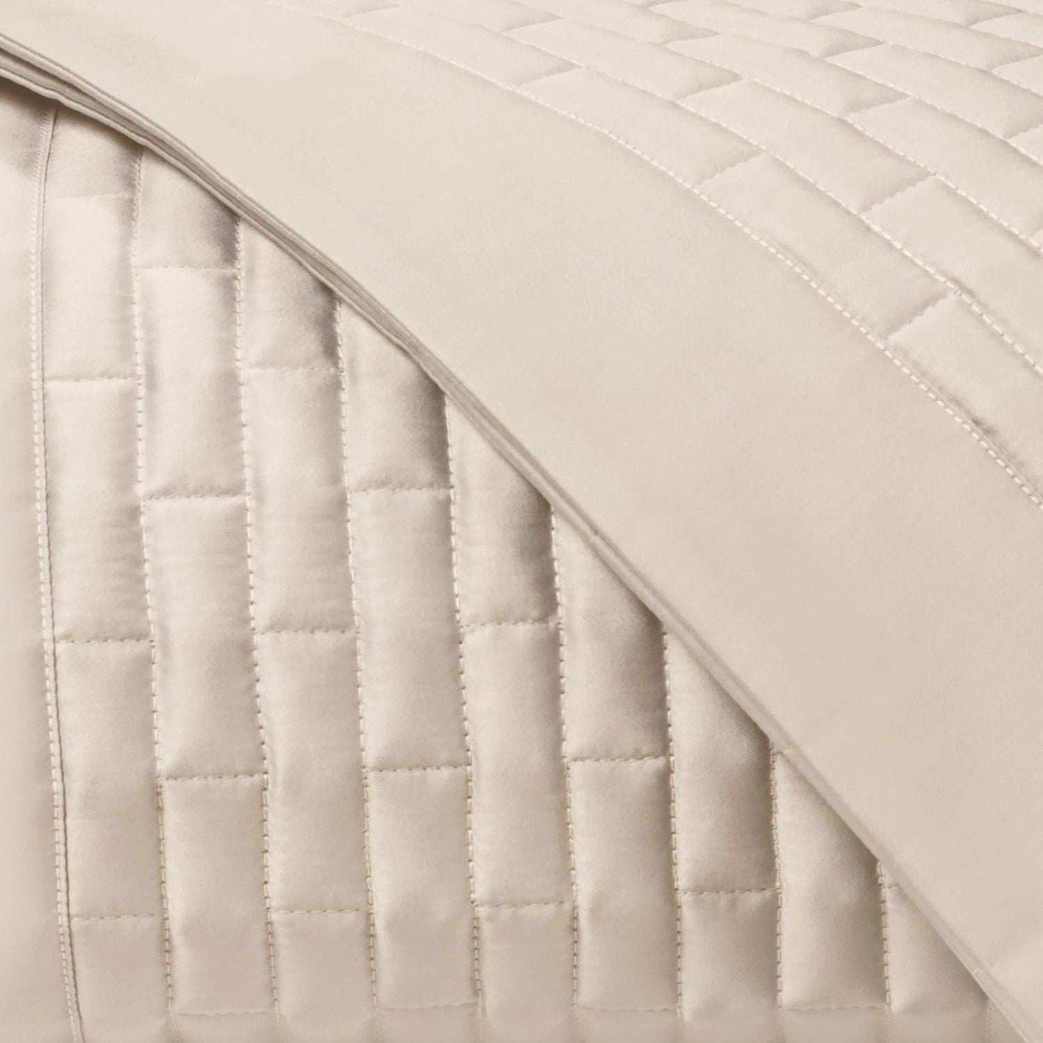 Home Treasures Mason Quilted Bedding Ecru Fine Linens