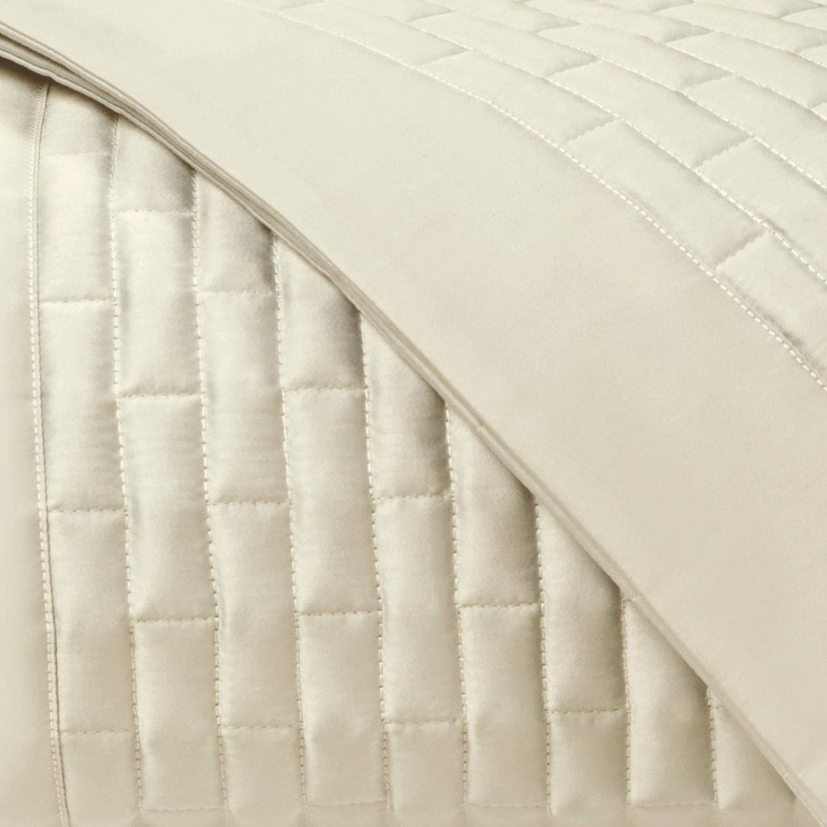 Home Treasures Mason Quilted Bedding Swatch Ivory Fine Linens