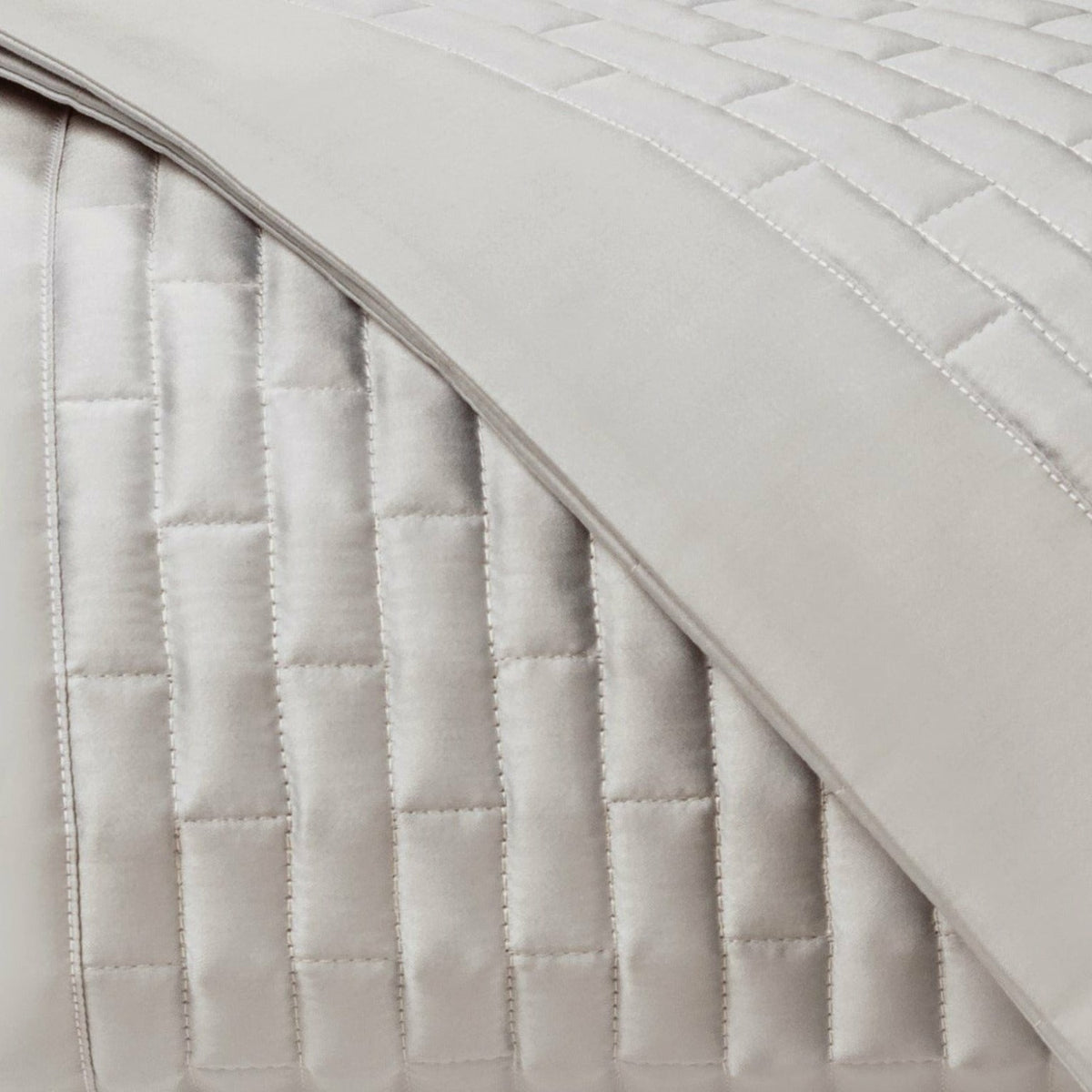 Home Treasures Mason Quilted Bedding Swatch Oyster Fine Linens