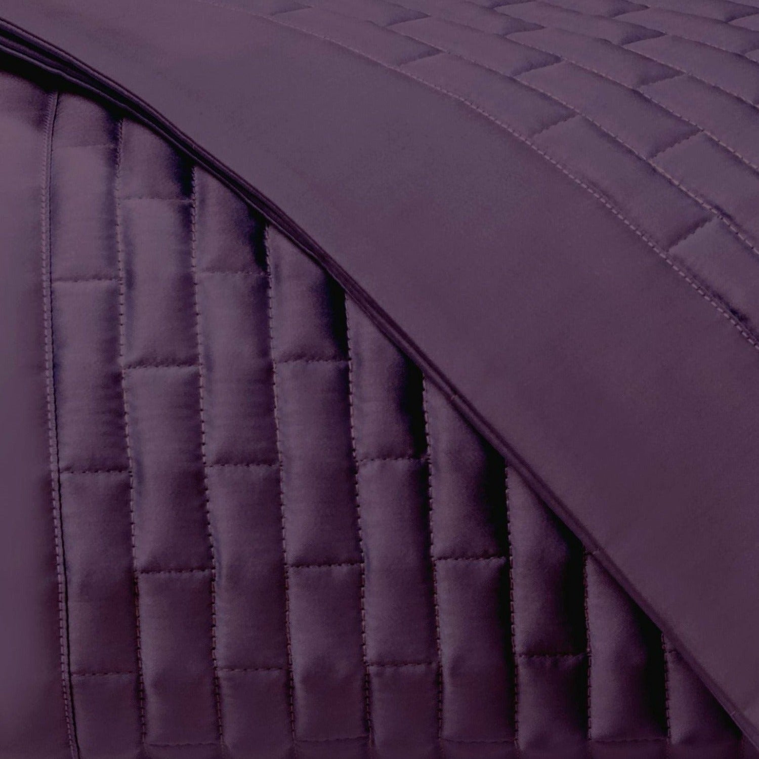 Home Treasures Mason Quilted Bedding Purple Fine Linens