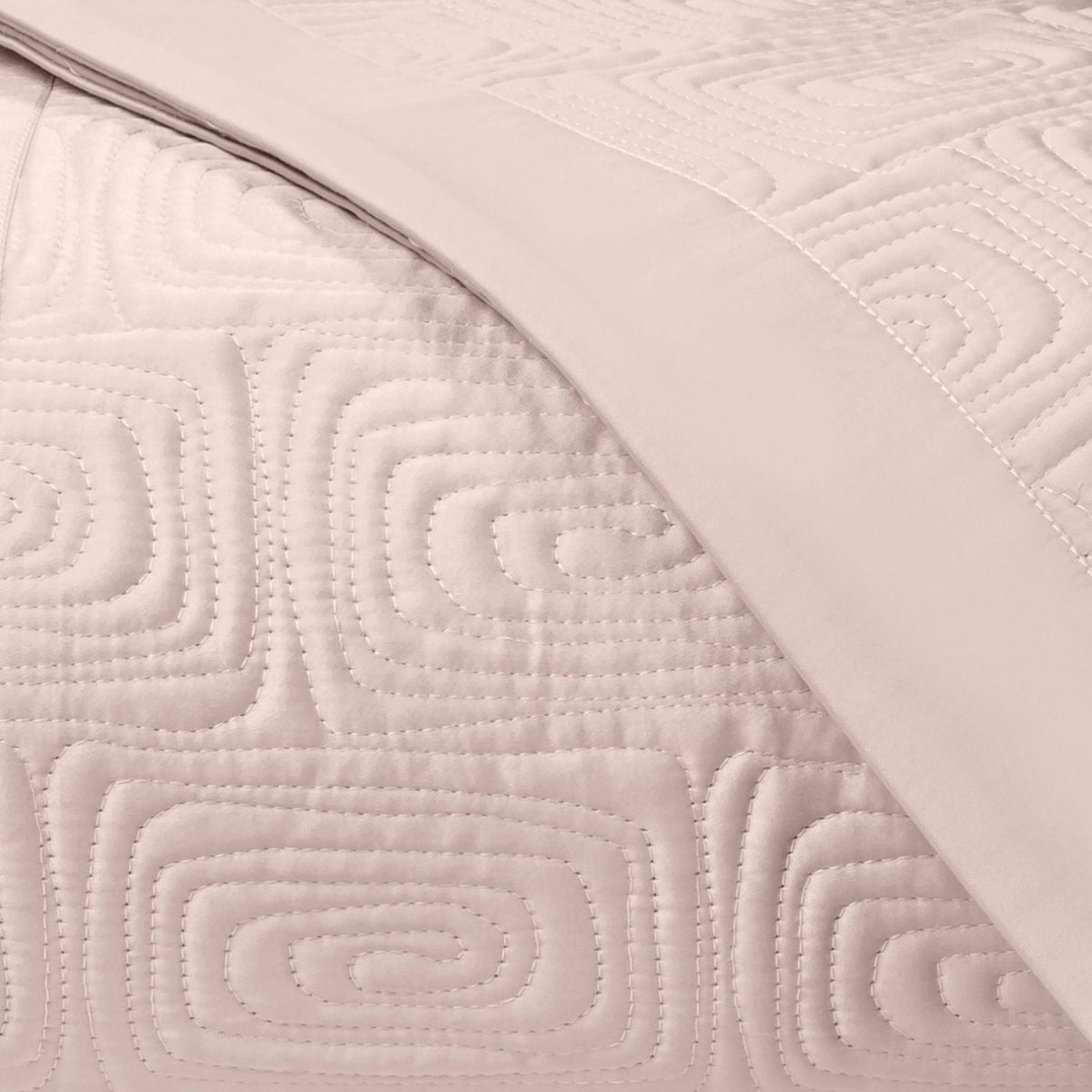 Home Treasures Maze Quilted Bedding Swatch Light Pink Fine Linens