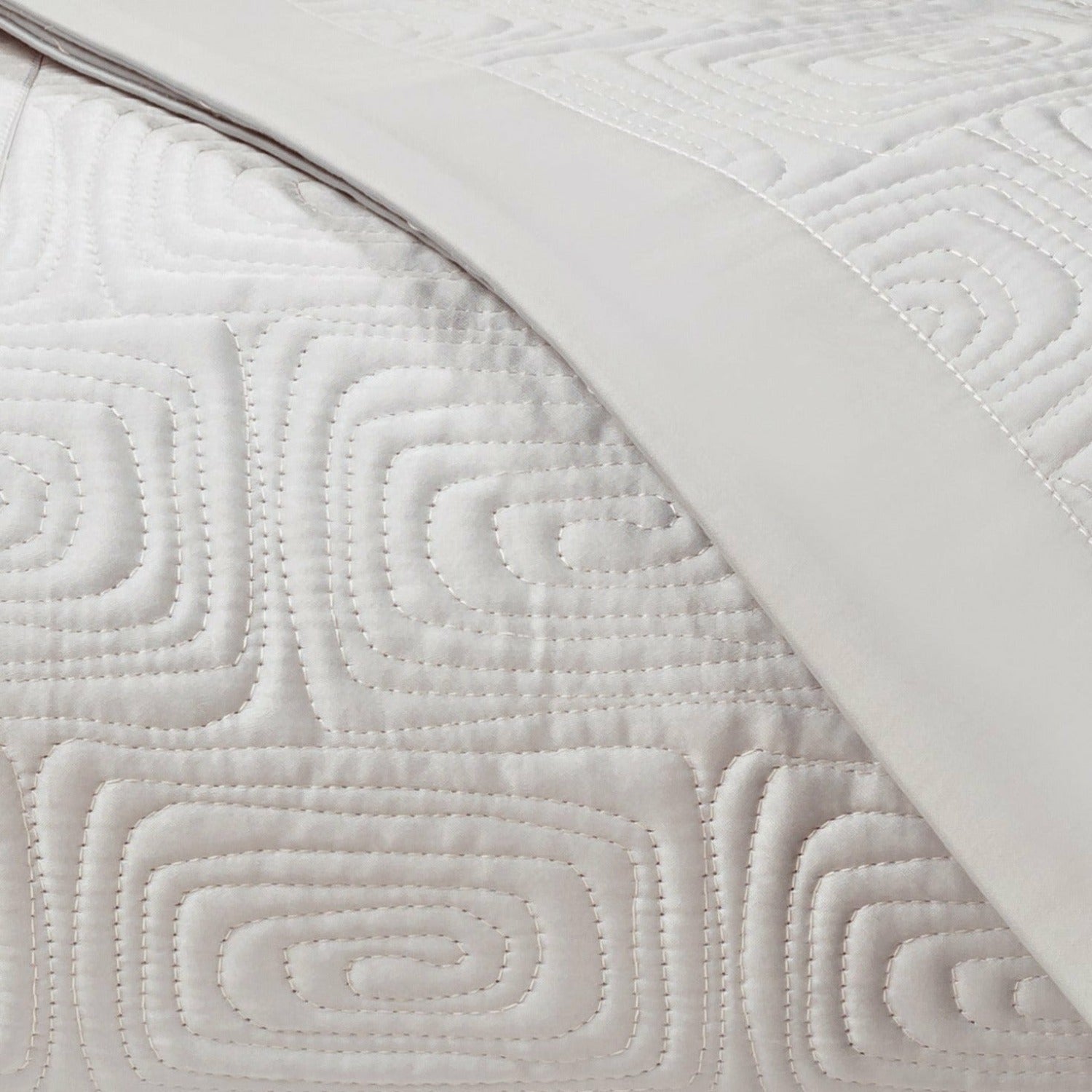 Home Treasures Maze Quilted Bedding Oyster Fine Linens